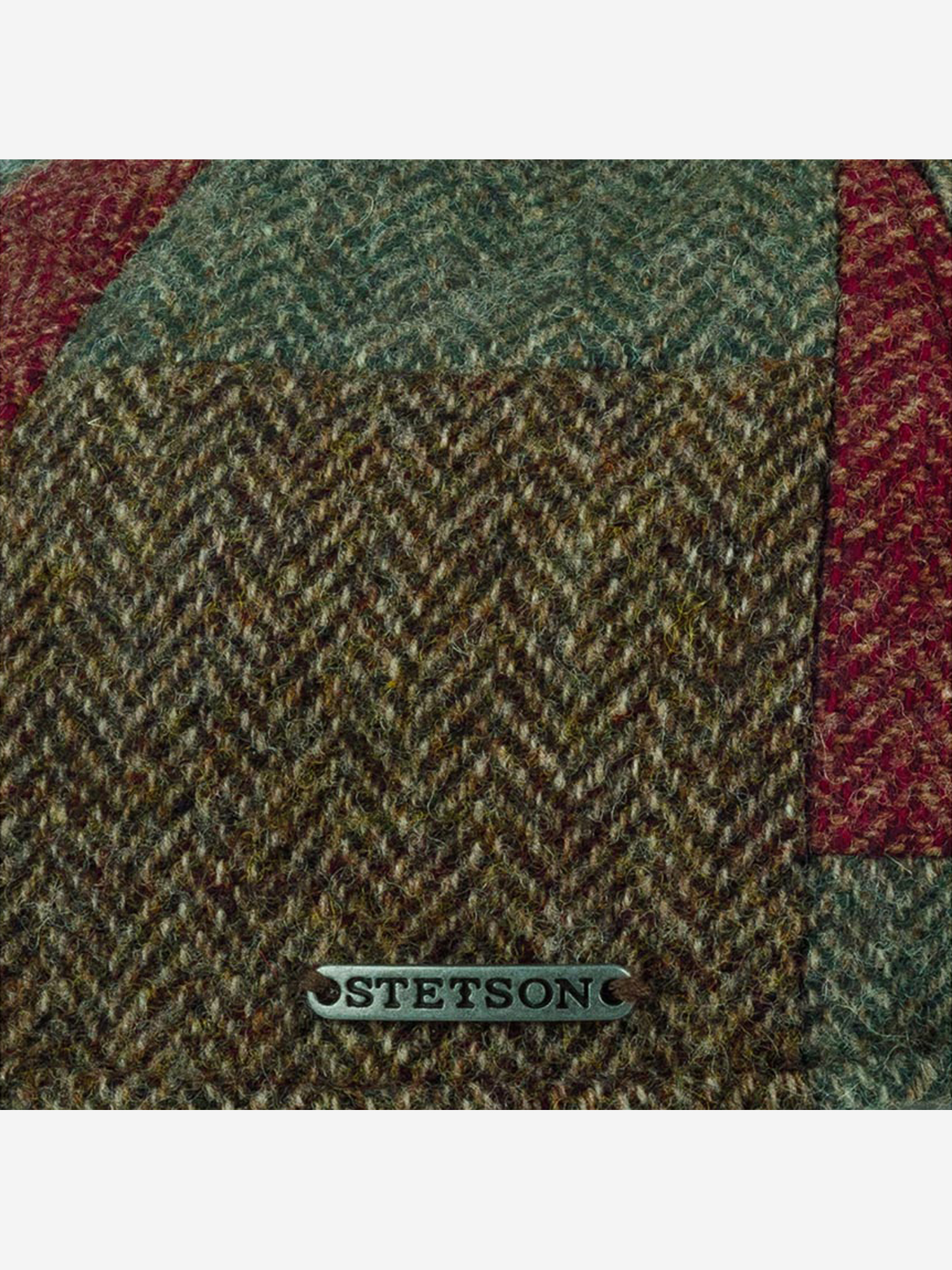 Бейсболка STETSON 7790502 BASEBALL CAP PATCHWORK WOOL (коричневый), Коричневый 02-542XDOXS9Z-92, размер 57 - фото 6