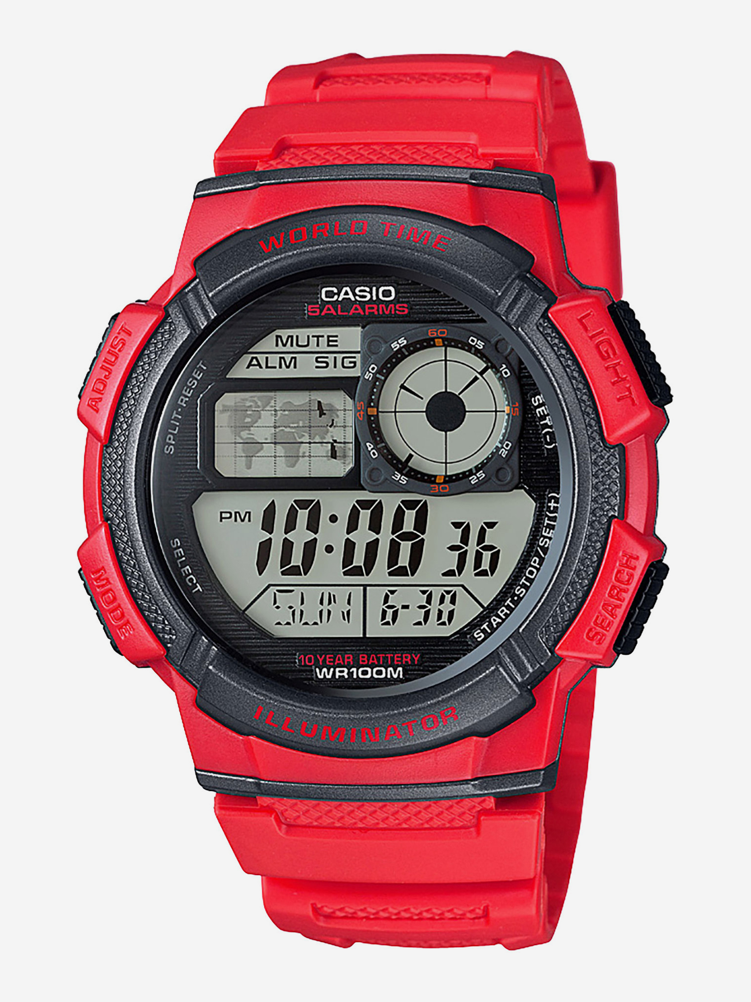 

Наручные часы Casio AE-1000W-4A, Красный
