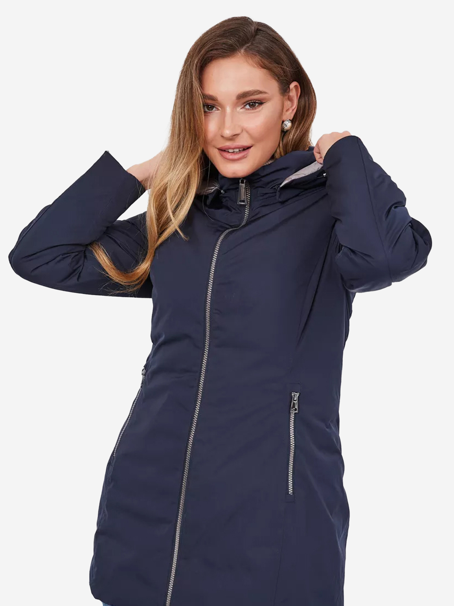 

Куртка двухсторонняя утепленная с капюшоном KATEN, Синий