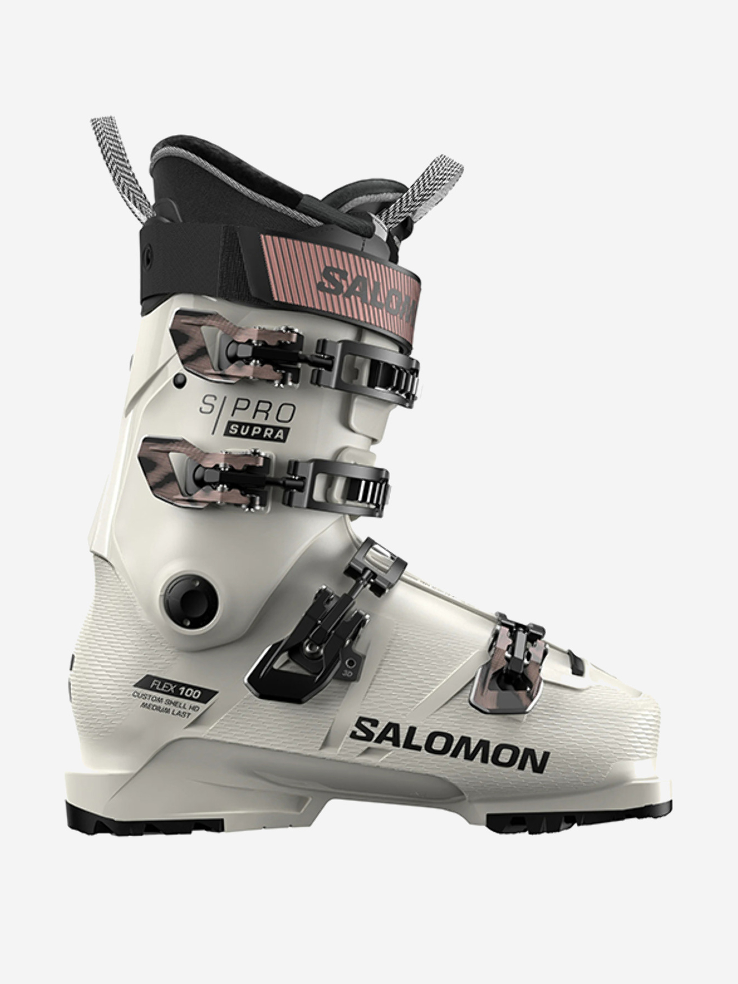 Изображение товара Gорнолыжные ботинки Salomon S Pro Supra 100 W GW Gray Aurora Black Pinkgold Met 25 26