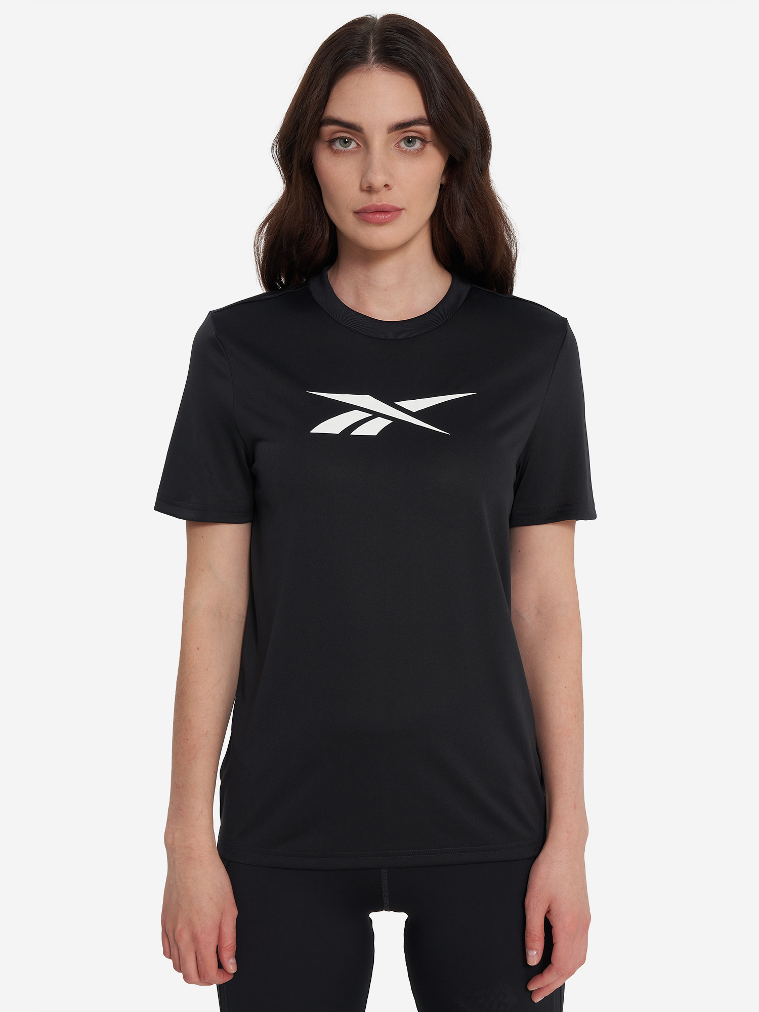 фото Футболка женская reebok casidy core, черный