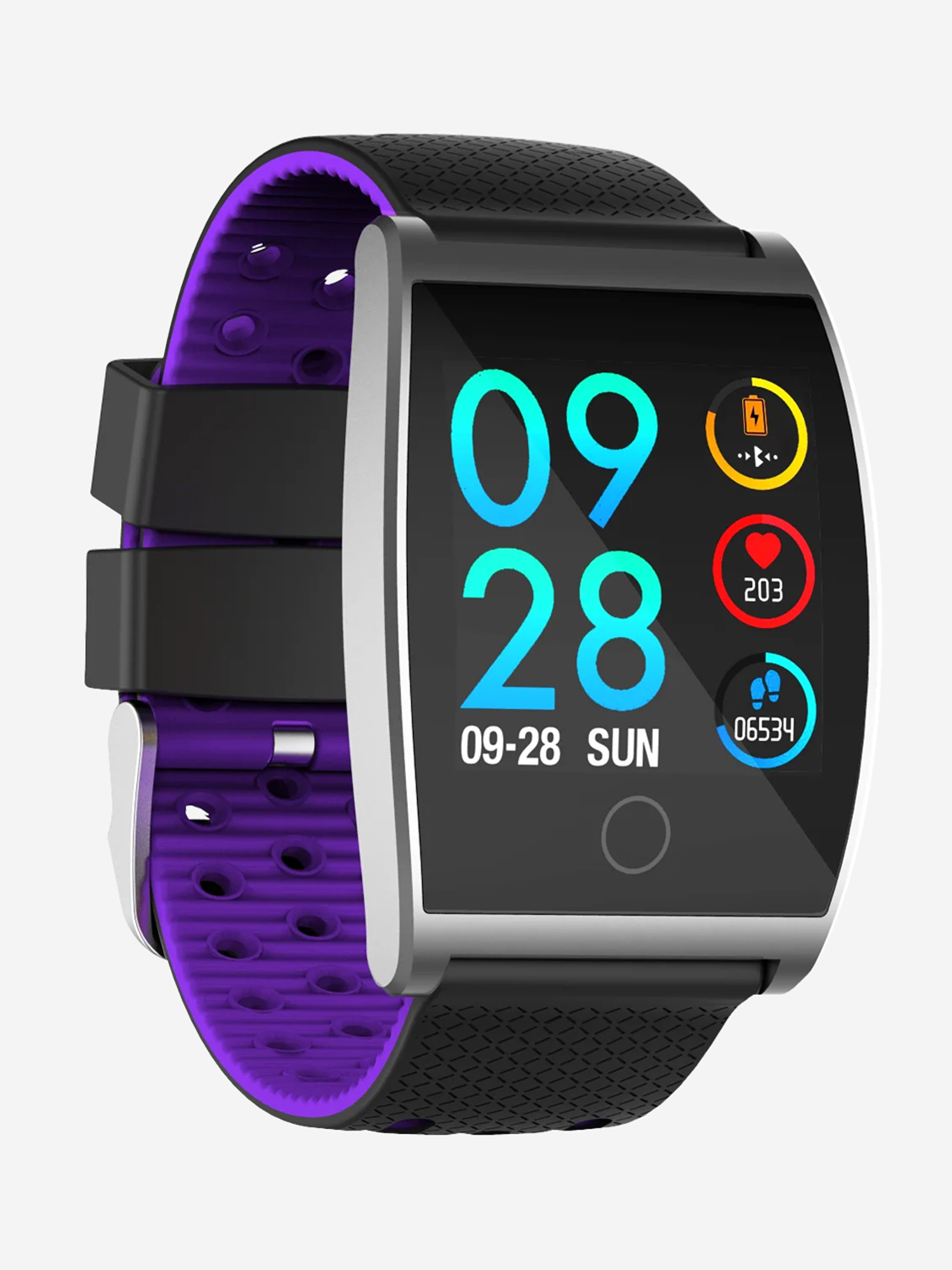 

Смарт-часы BandRate Smart QS0505BSBF с секундомером, мониторингом кислорода в крови, ЧСС, Черный