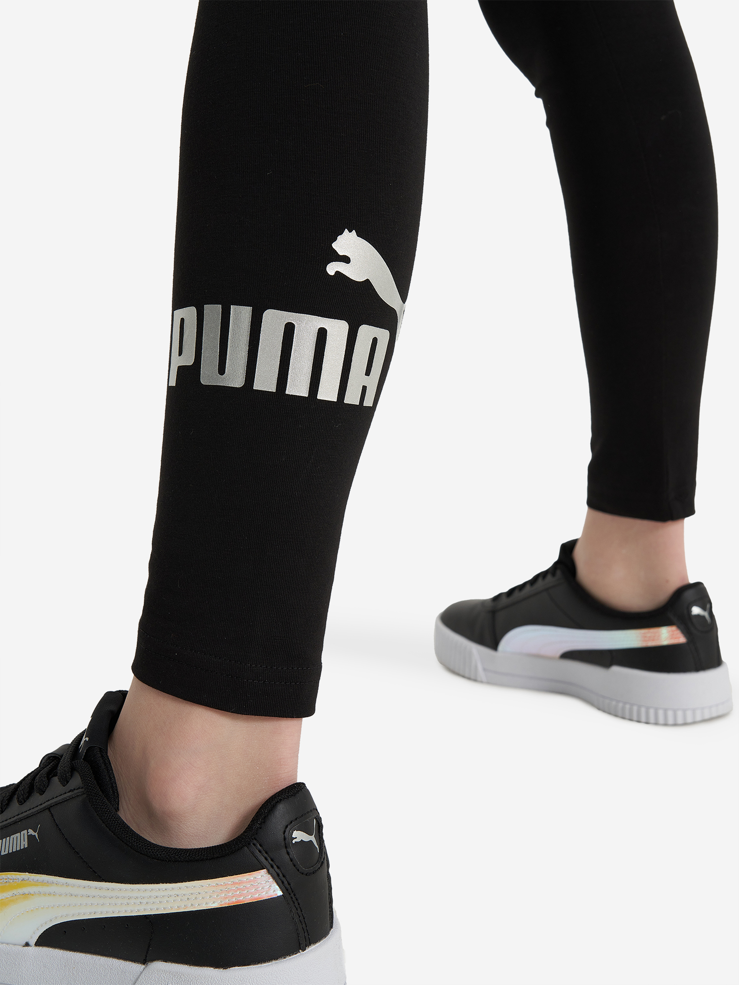 Легинсы для девочек Puma ESS+ Logo, Черный 5