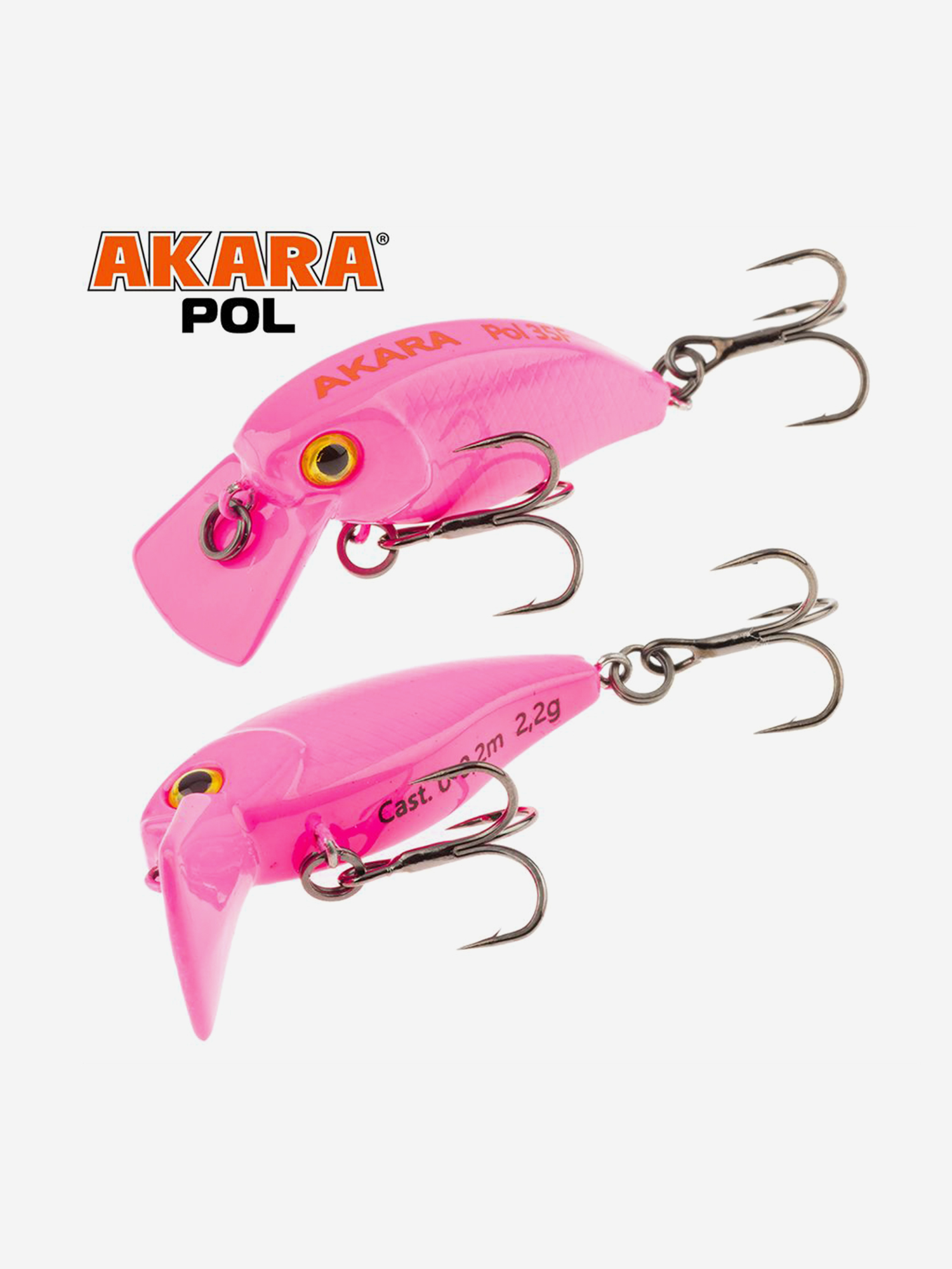 Изображение товара Воблер Akara Pol 35F кренк плавающий на голавля, язя, форель 2,2гр A-200