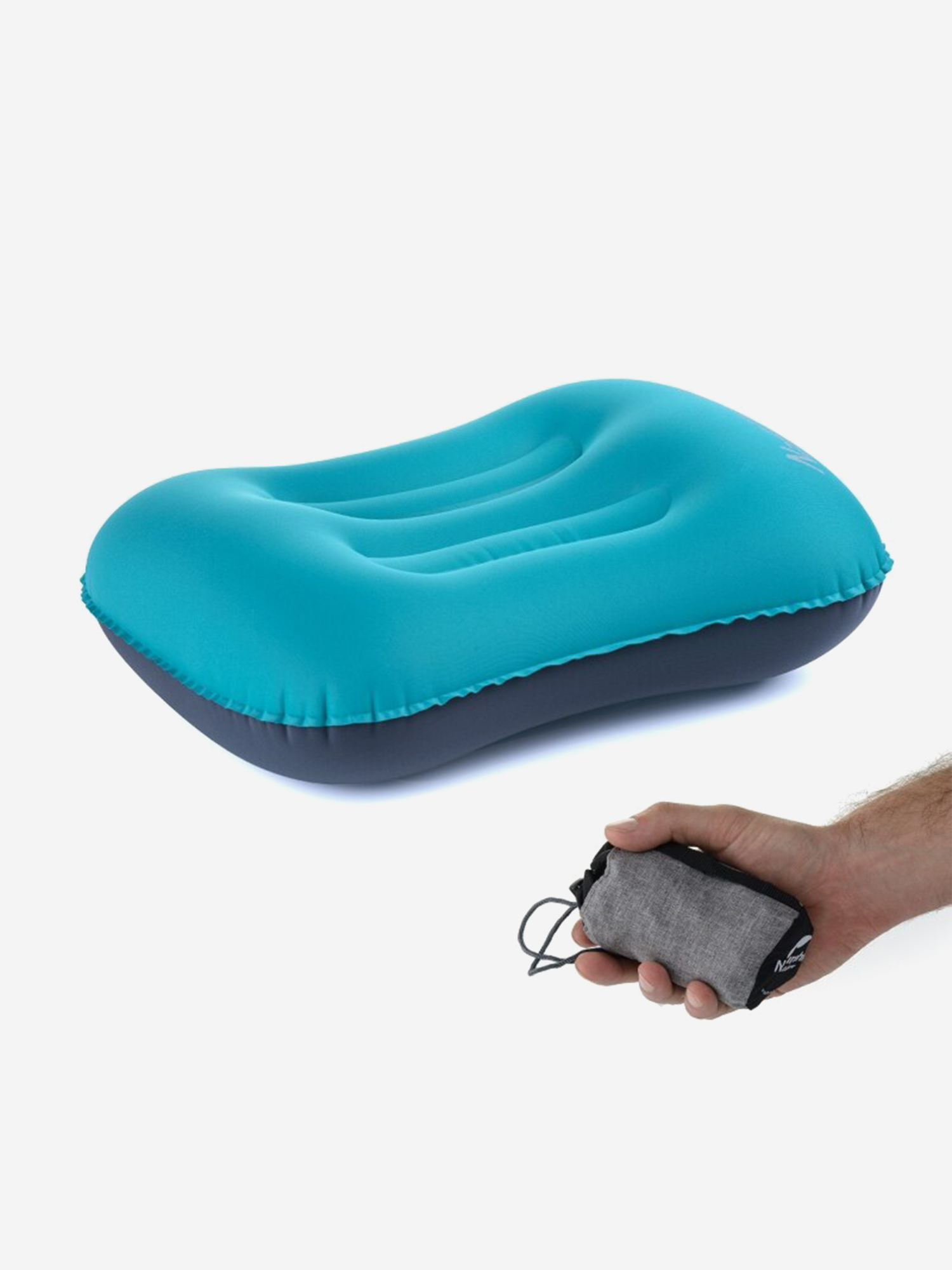 

Подушка Naturehike Lightweight Tpu Aeros Inflatable Pillow With New Nozzle Blue, Голубой