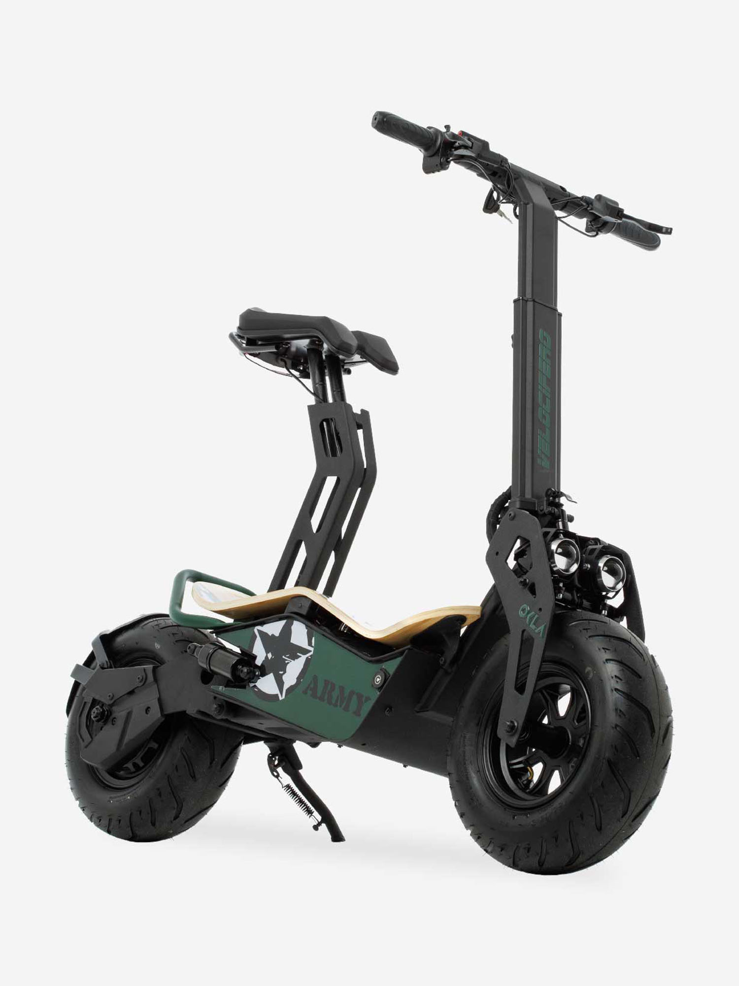 

Электросамокат взрослый Velocifero MAD 1600W, с сиденьем, Черный