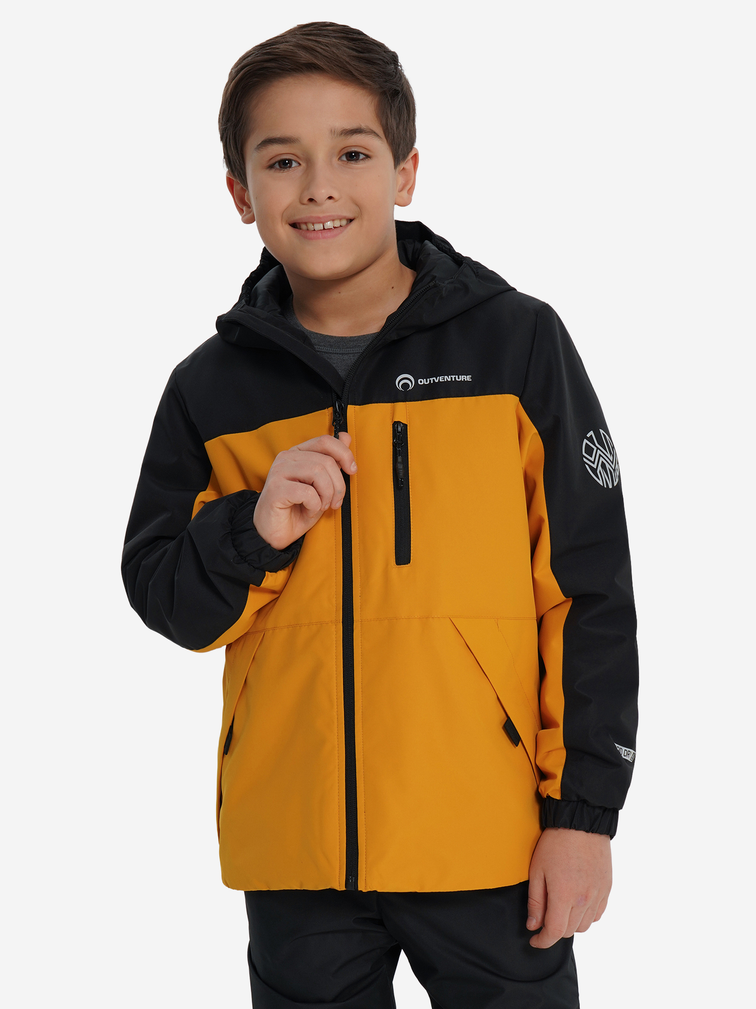 Куртка утепленная Outventure для мальчиков, желтый, арт. 34084