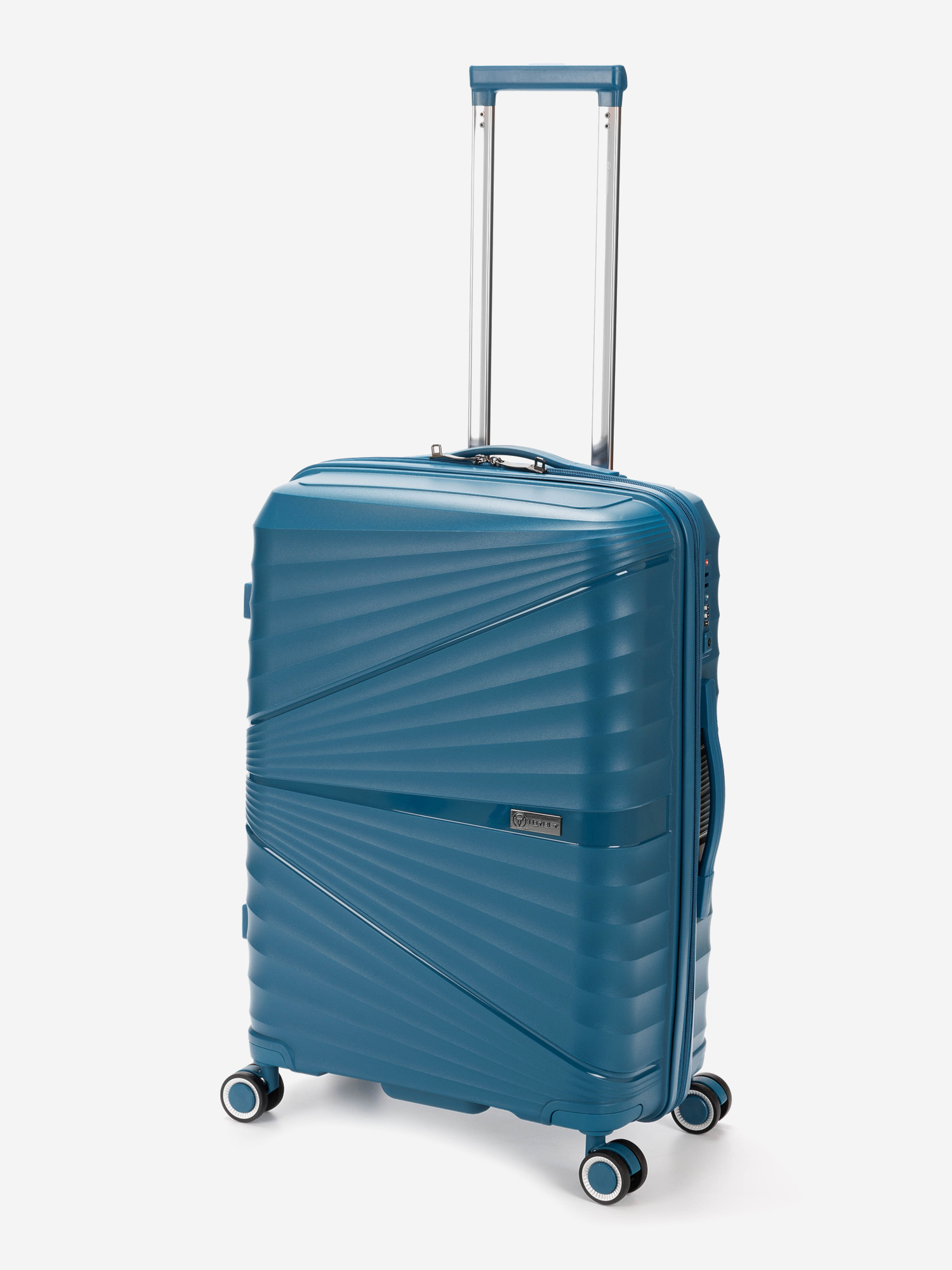 Изображение товара Чемодан TORBER Nevo, полипропилен, 45 х 26 х 66 см, 66 л, Синий