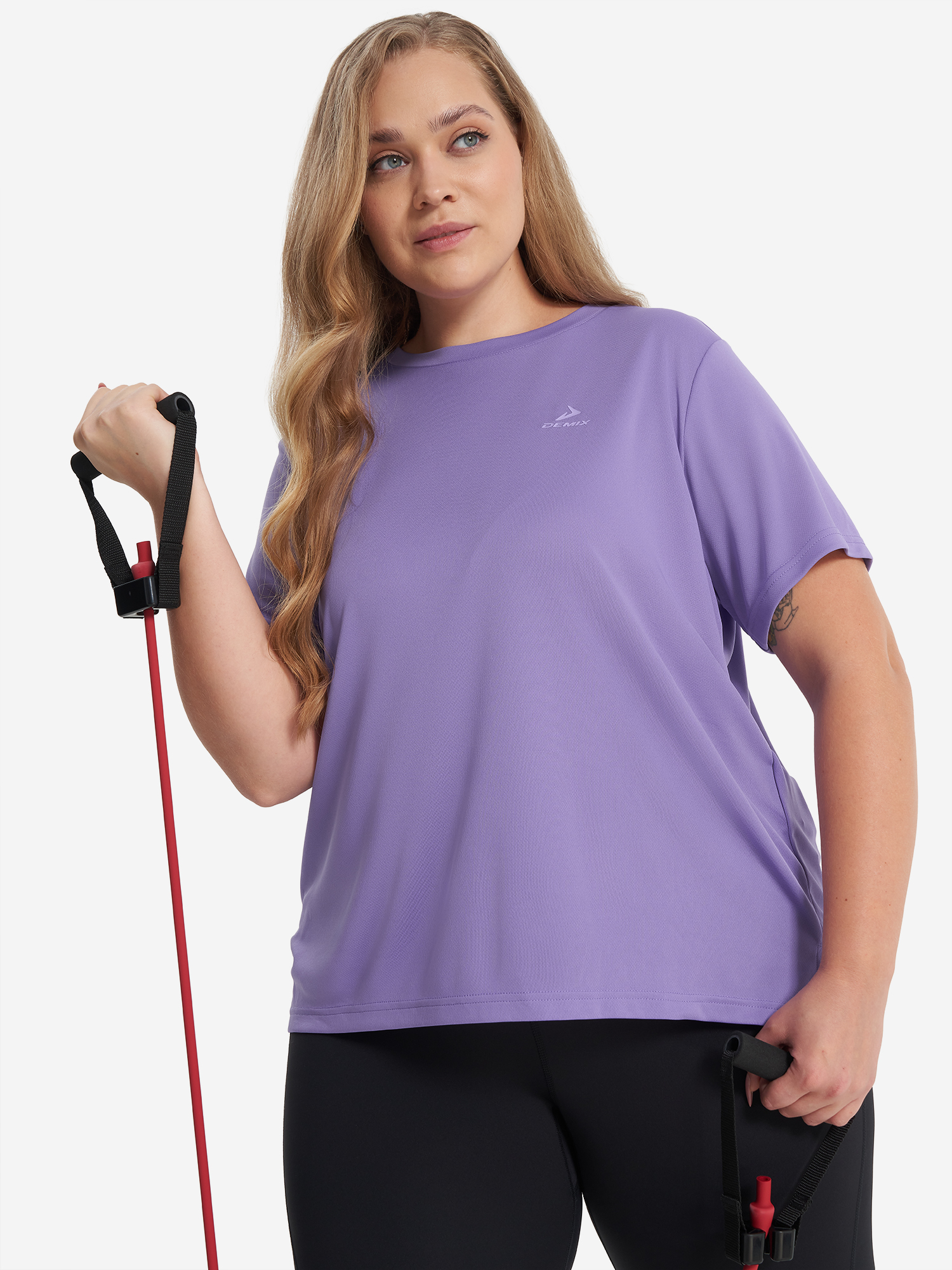 

Футболка женская Demix, Plus Size, Фиолетовый