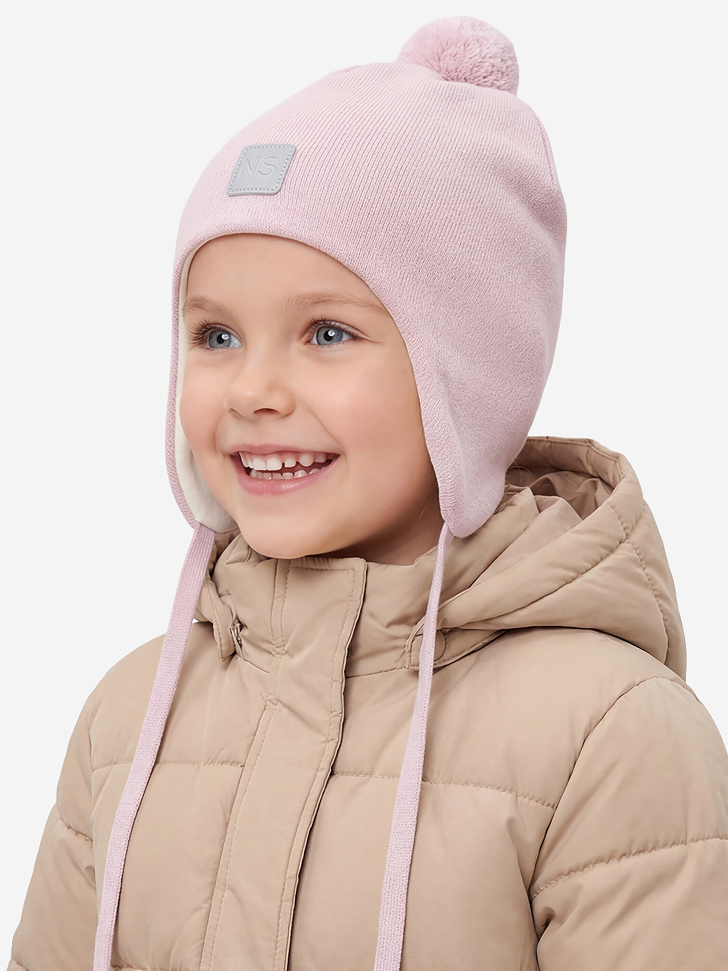 Изображение товара Шапка NIKASTYLE POWDER для детей и женщин демисезонная с вискозой подкладка хлопок