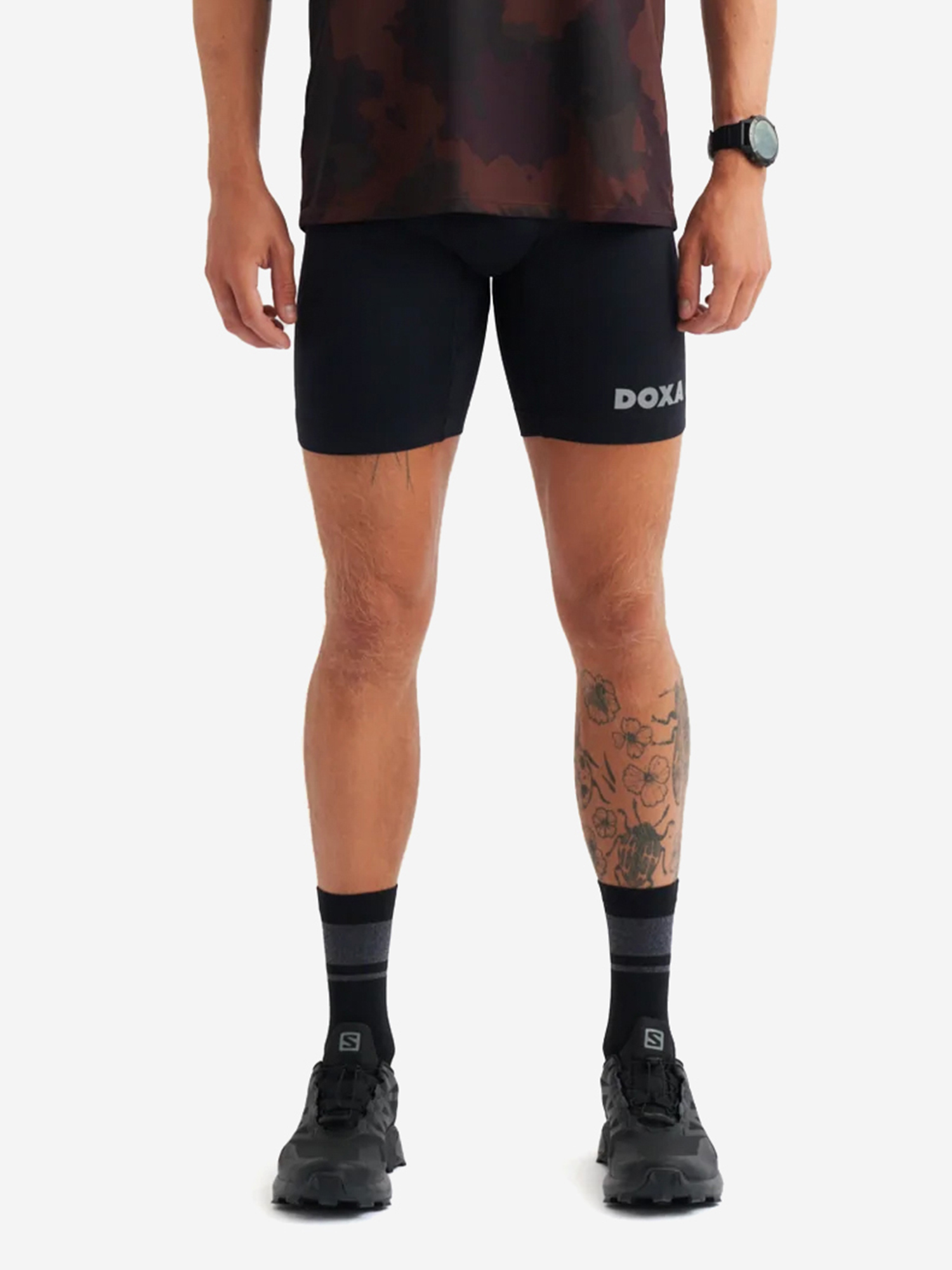 

Шорты компрессионные мужские Doxa Run Tokala Half Tights черные, Черный