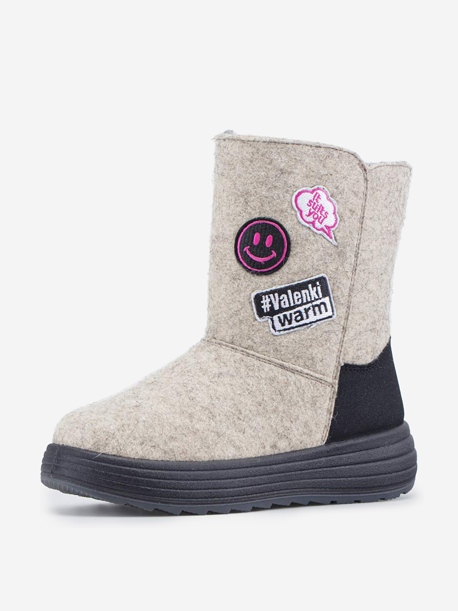 Изображение товара Валенки для девочки Котофей, Бежевый