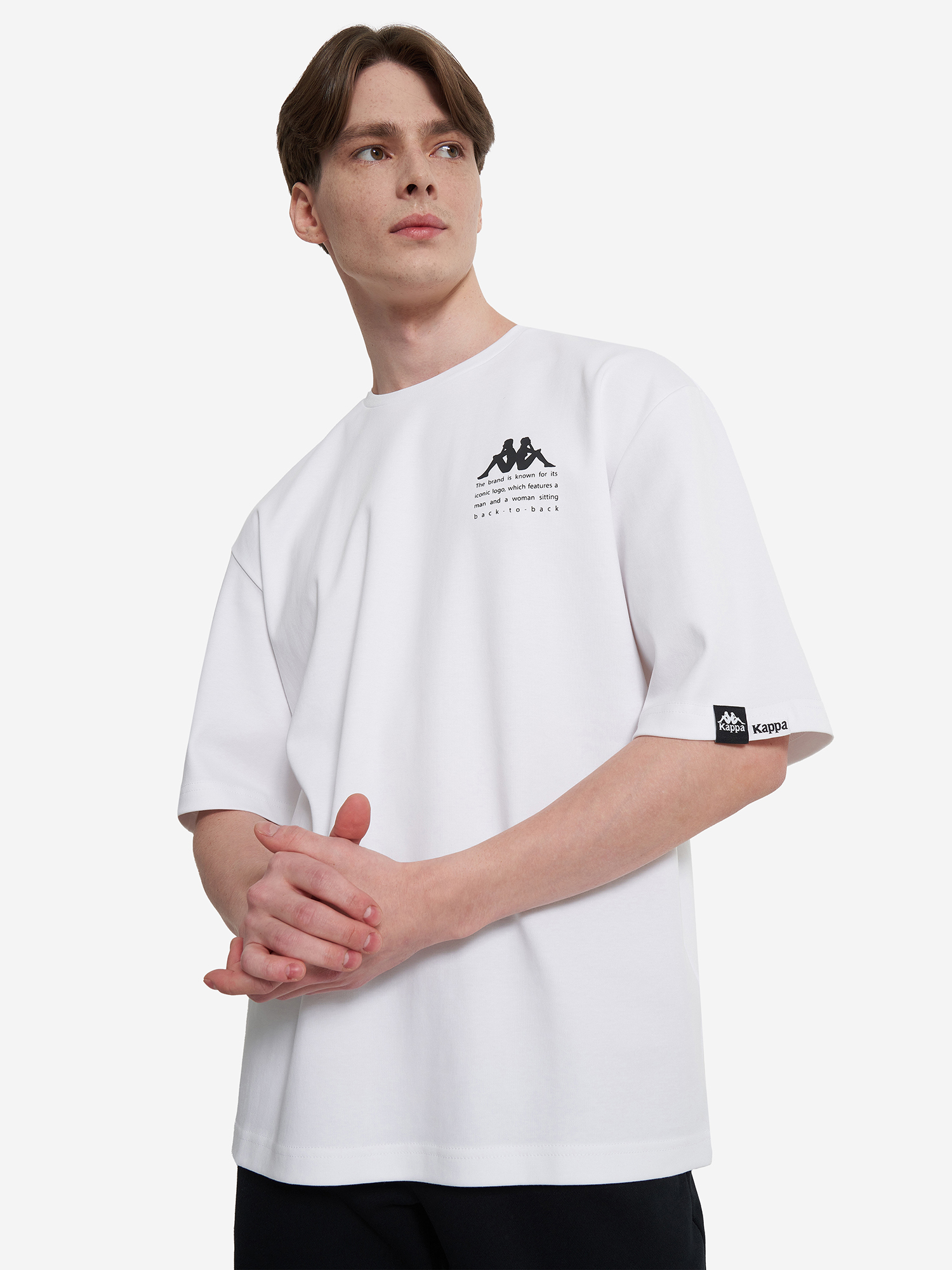 Футболка мужская Kappa, белый, арт. 138420kap-00