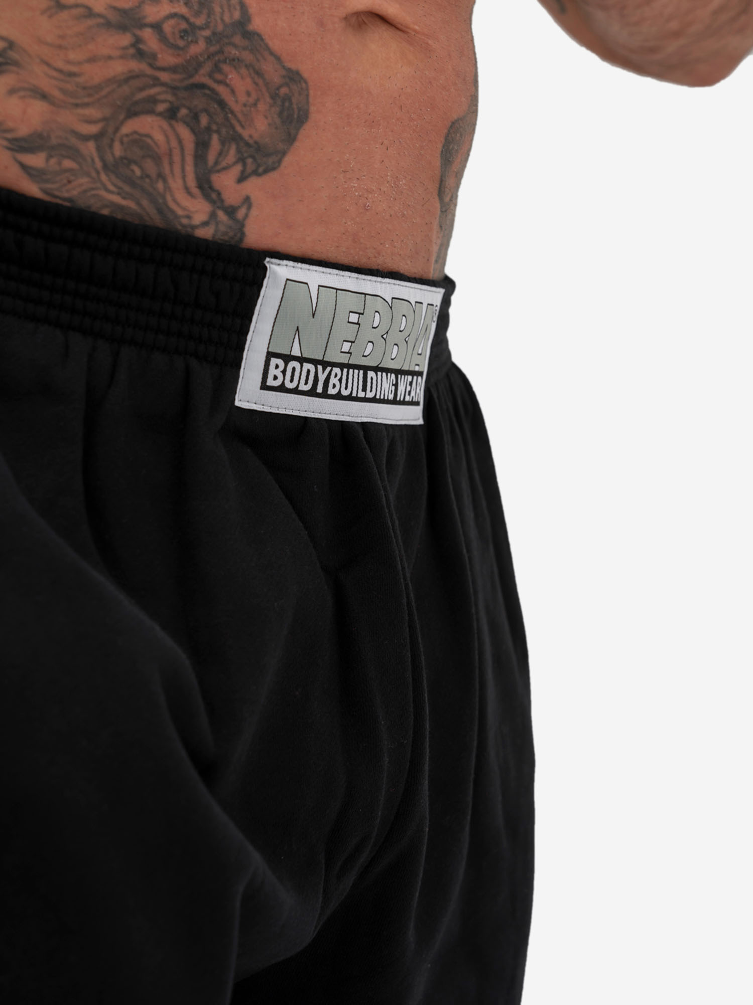 Брюки спортивные мужские NEBBIA Beast Mode On iconic sweatpants 186, Черный 186BLACKSRCYN2B-#000000, размер 50-52 - фото 5