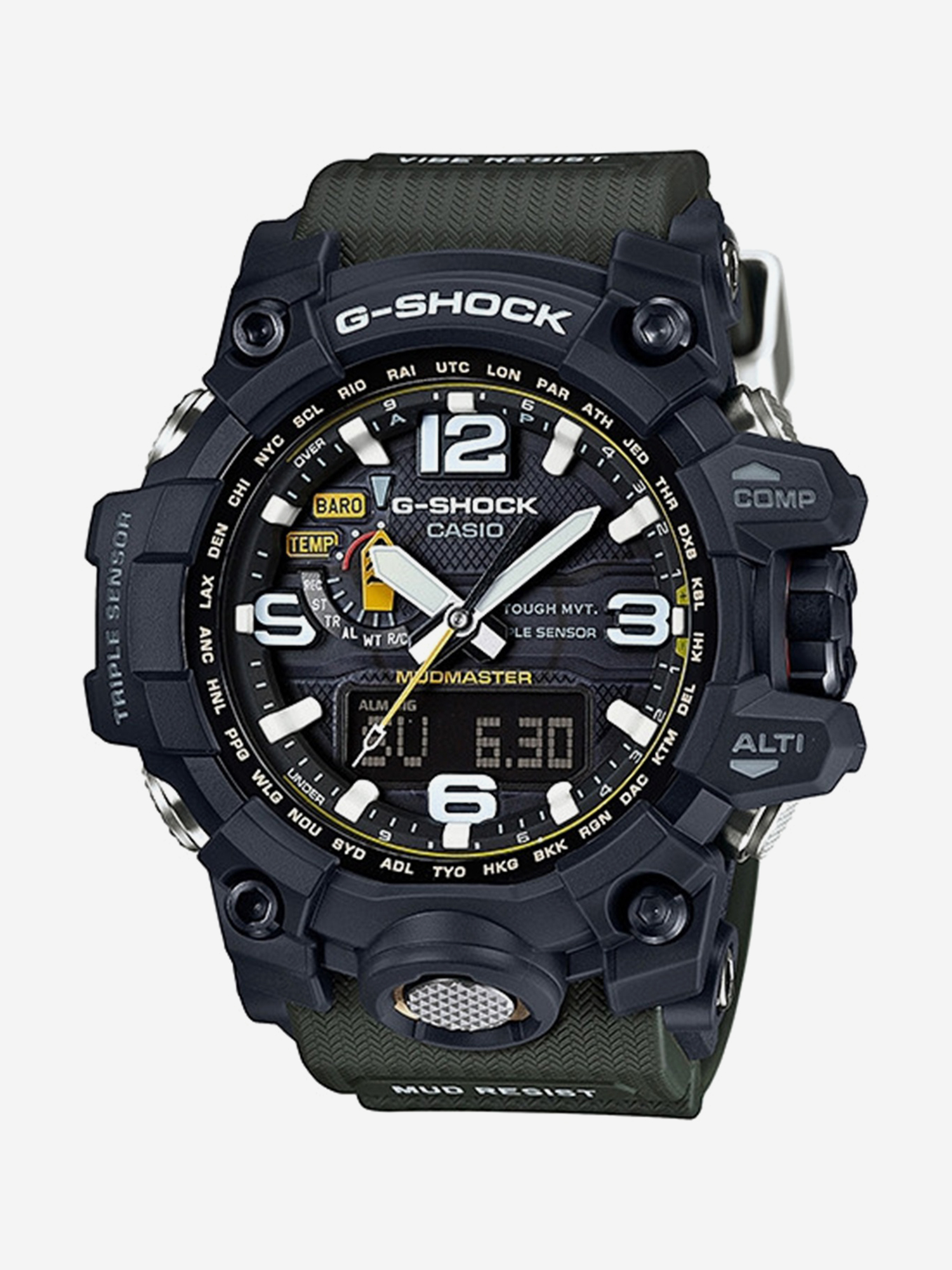 Изображение товара Спортивные часы CASIO G-SHOCK GWG-1000-1A3, Черный/зеленый