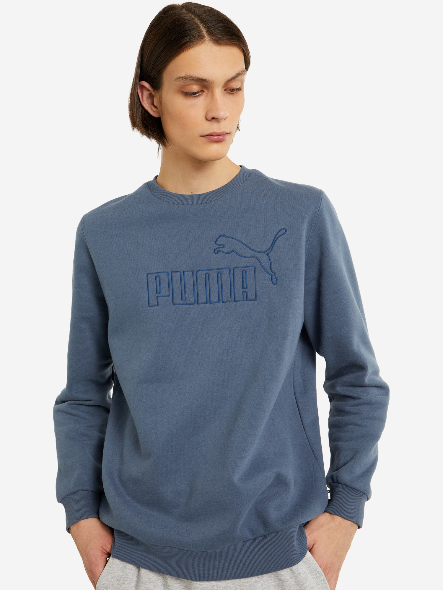 

Свитшот мужской PUMA ESS+ Big Embroidery Crew, Серый