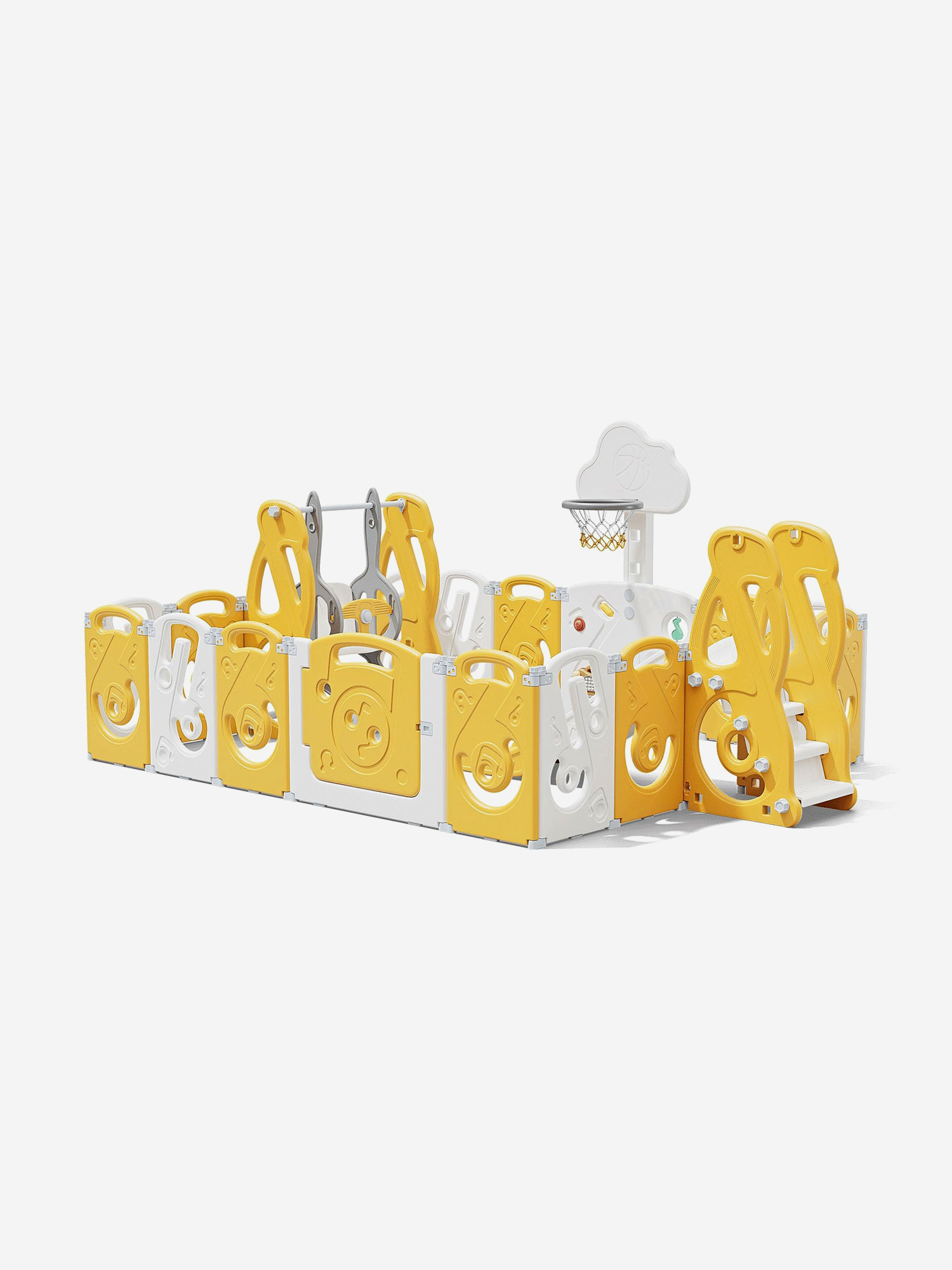 

Манеж UNIX Kids SUPREME Music 200x240 Yellow, Желтый