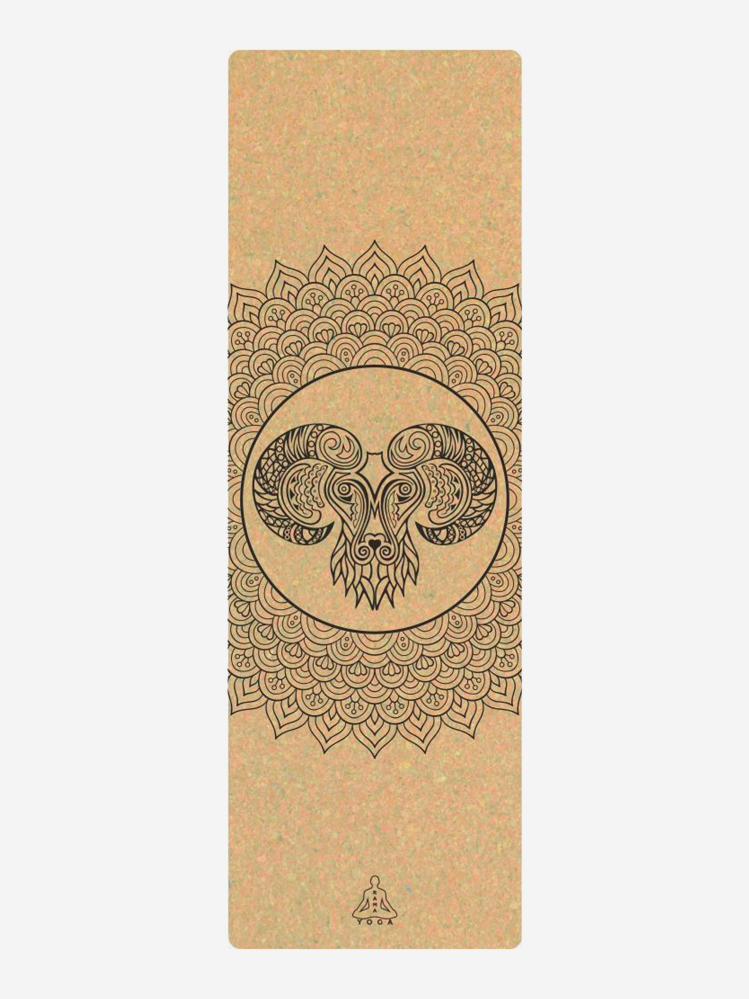 Изображение товара Коврик RamaYoga для йоги Zodiac Collection Cork 1.8 Овен