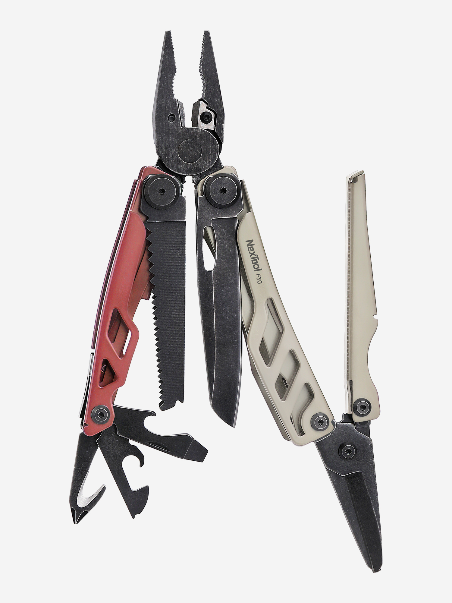 Изображение товара Мультитул Nextool Flagship F30 Pro 16 функций, красный нейлоновый чехол