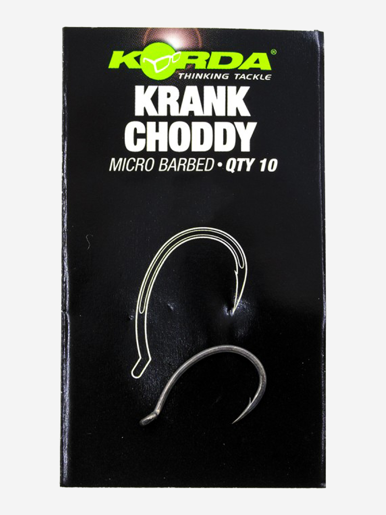 Изображение товара Крючок KORDA Krank Choddy №4 с бородкой 10шт Изображение товара Крючок KORDA Krank Choddy №4 с бородкой 10шт