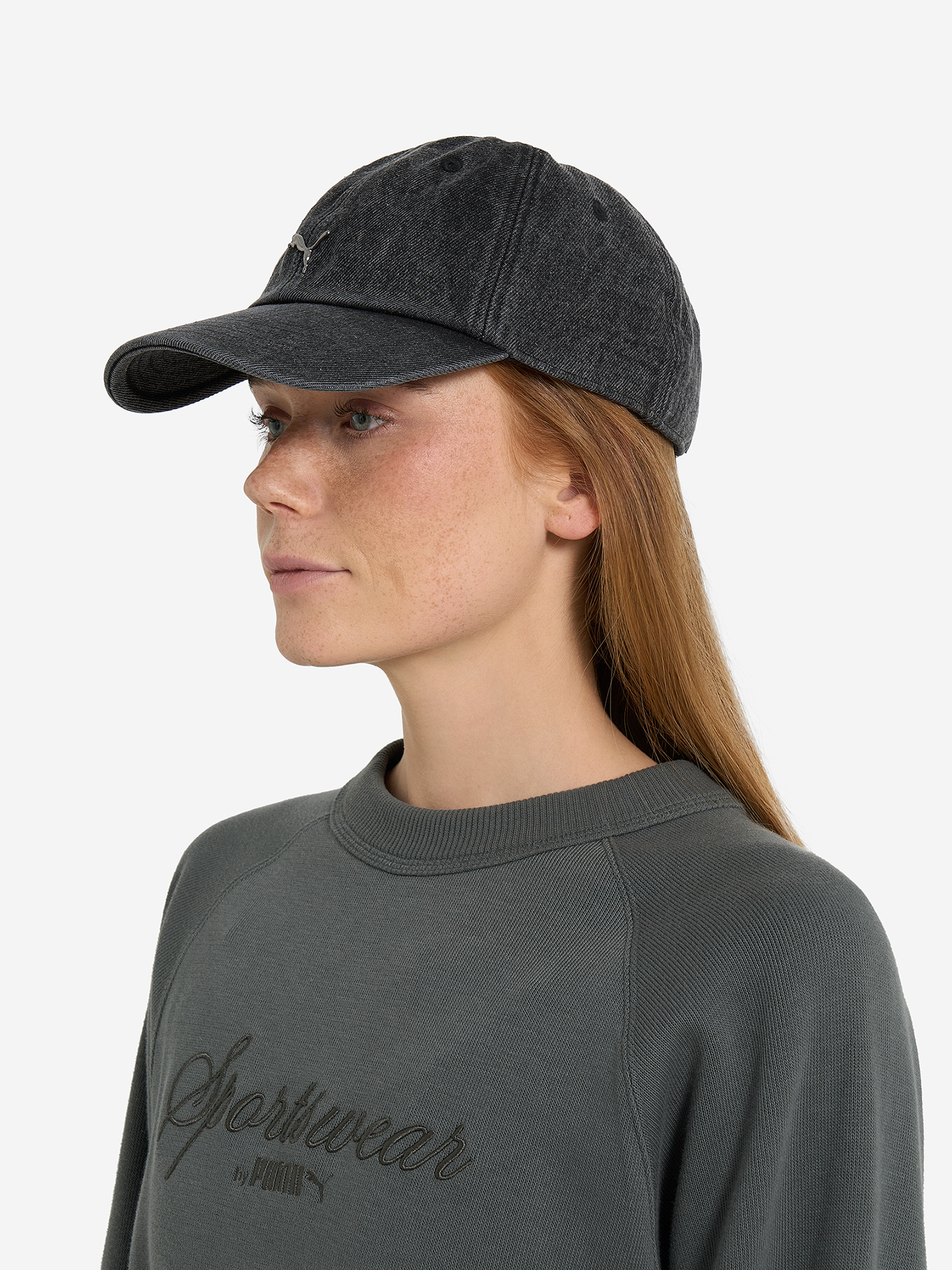 фото Бейсболка puma wardrobe ess metal, серый