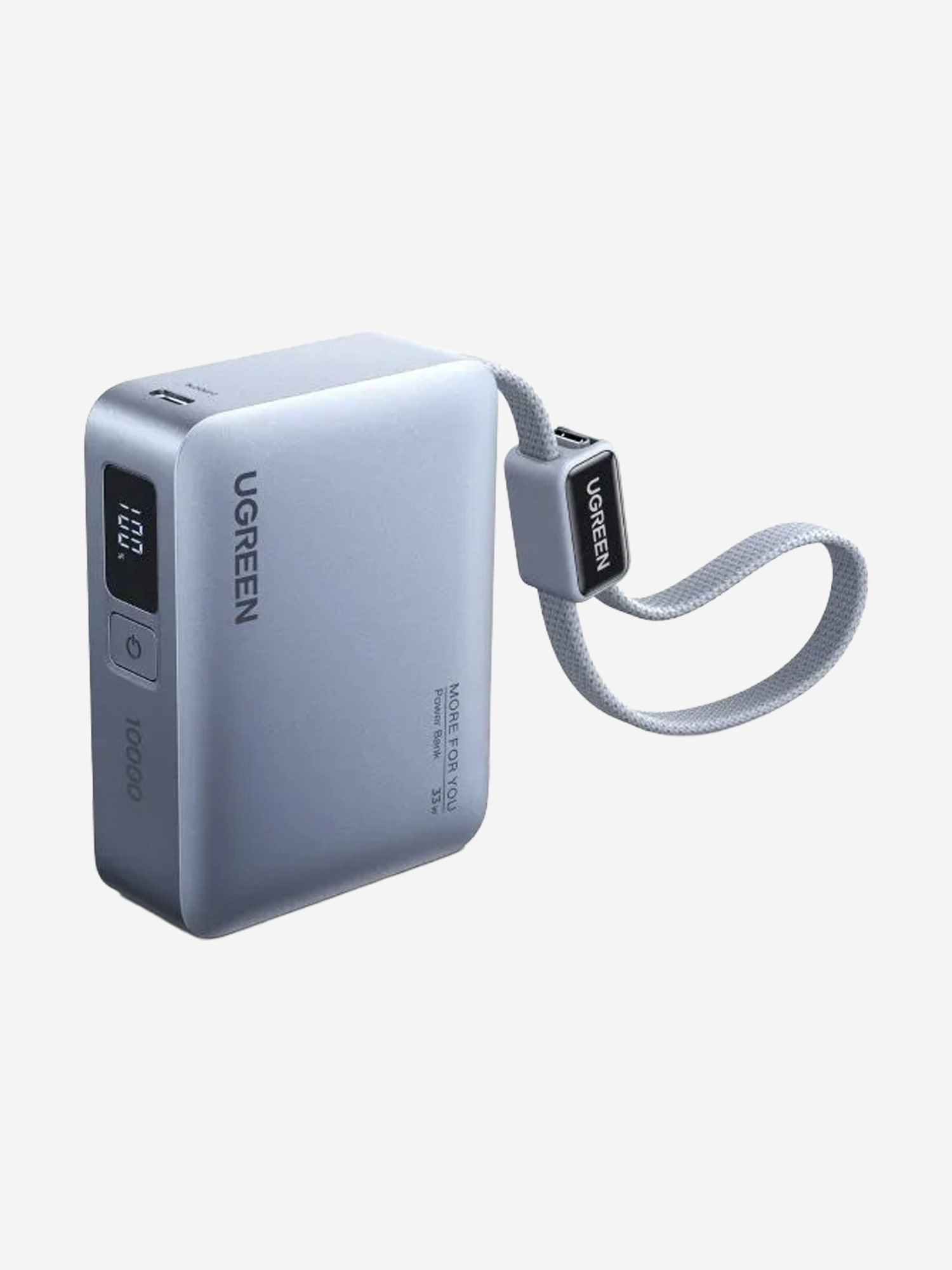 Изображение товара Внешний аккумулятор UGREEN PB584 (75173B) Fast Charging 5000mAh USB-C 33W со встроенным кабелем USB-C Power Bank Изображение товара Внешний аккумулятор UGREEN PB584 (75173B) Fast Charging 5000mAh USB-C 33W со встроенным кабелем USB-C Power Bank