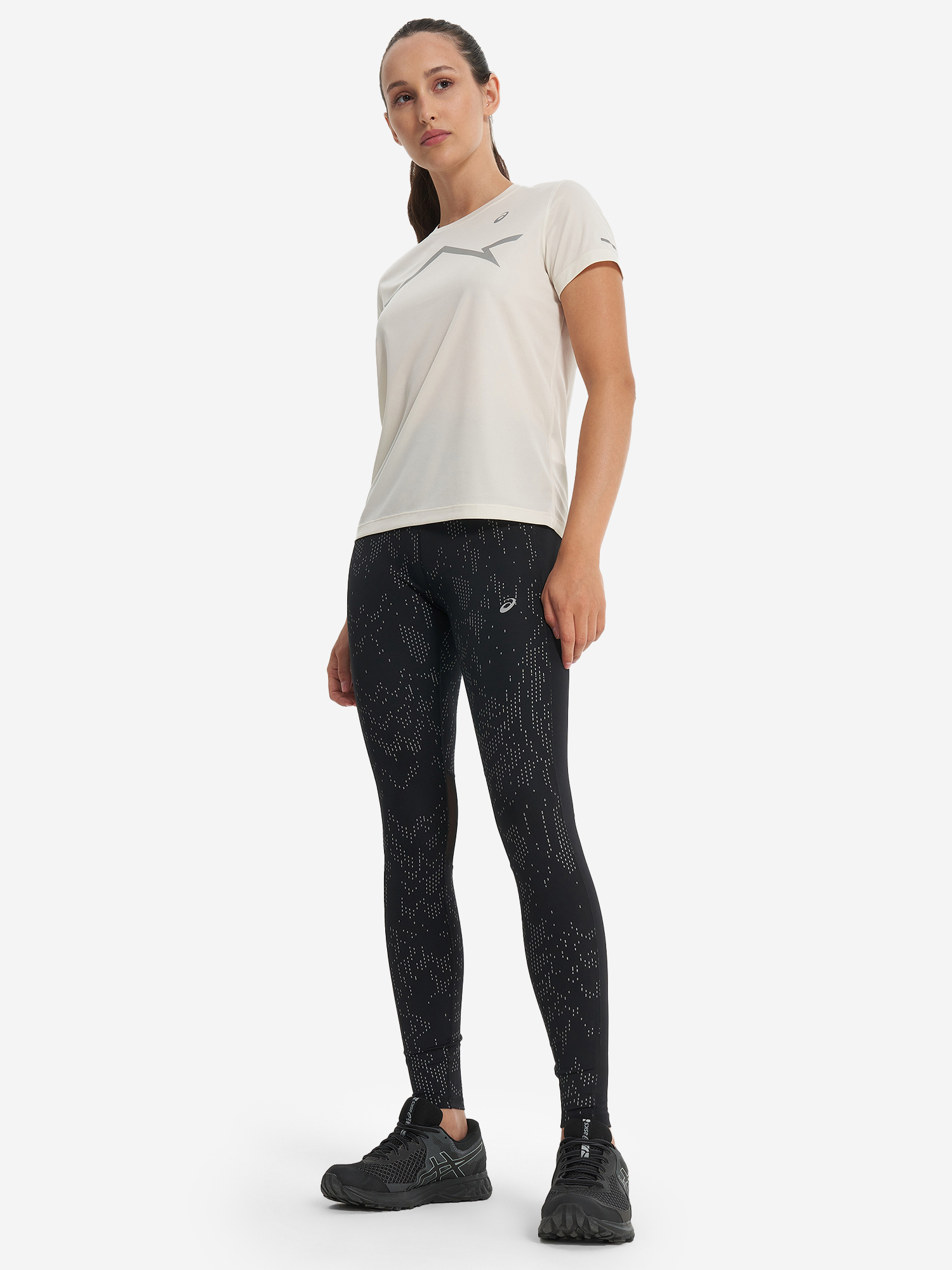 фото Футболка женская asics lite-show, бежевый