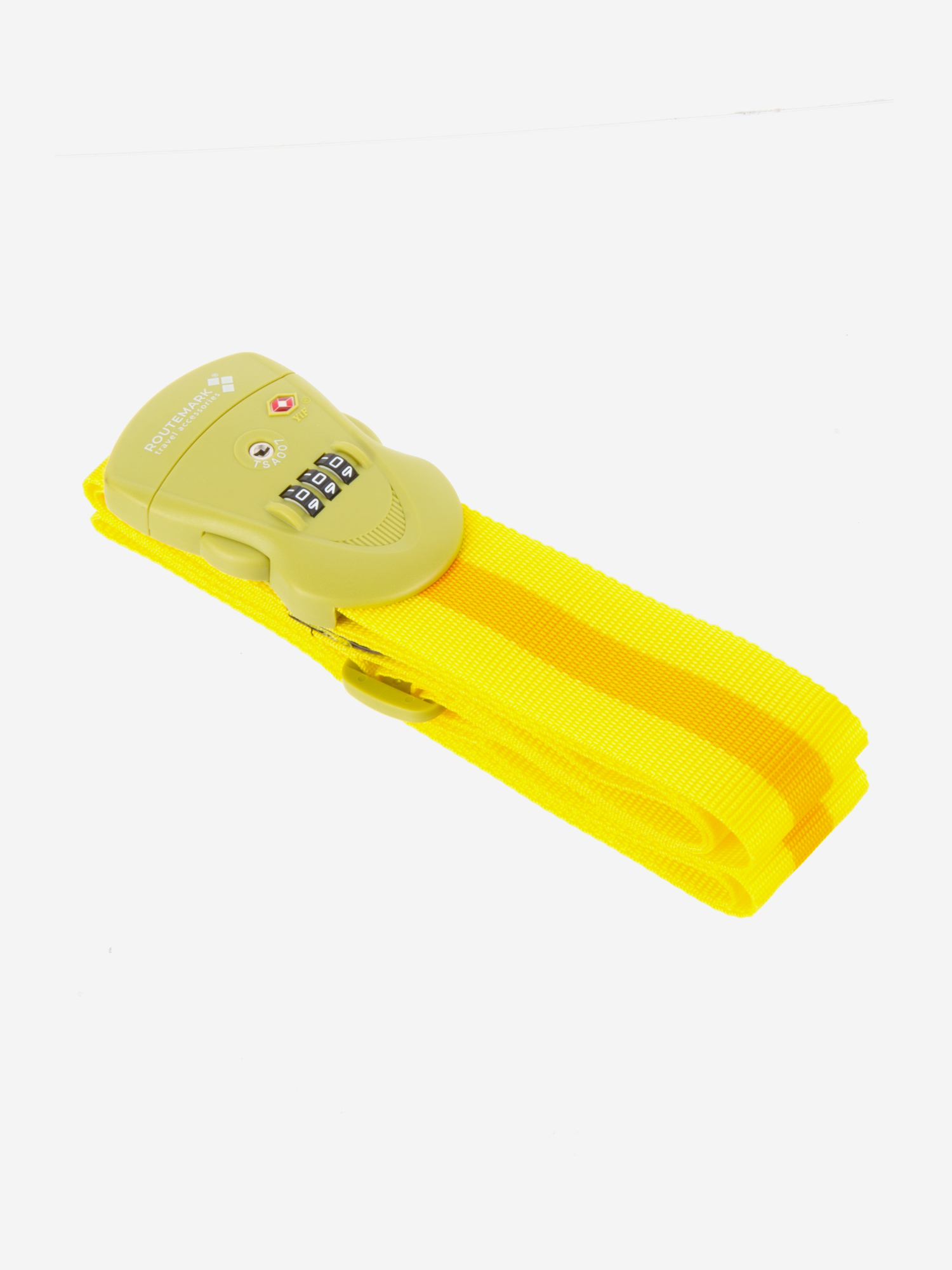 Изображение товара Багажный ремень желтый с замком TSA Routemark TSA329