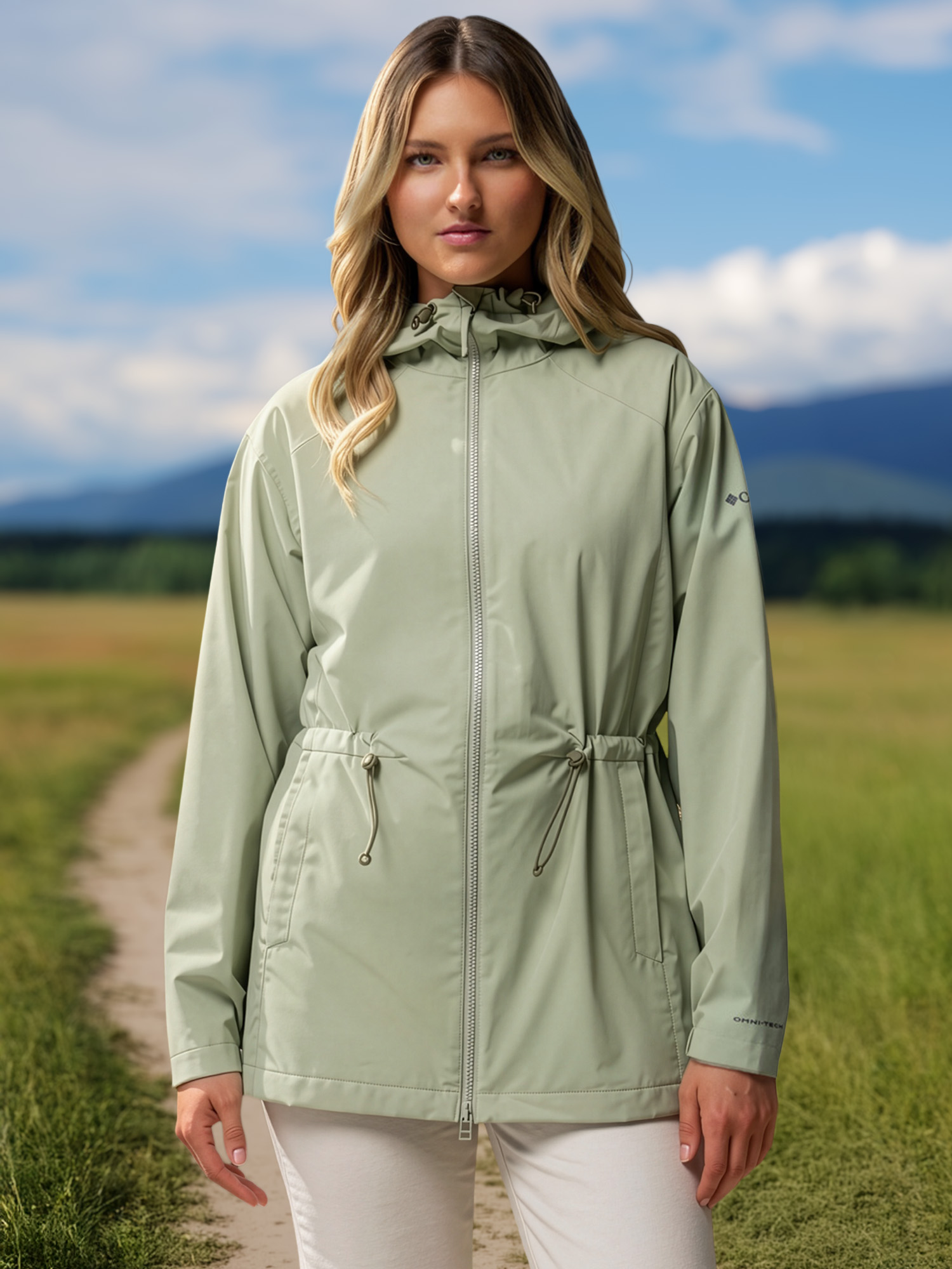 Ветровка Columbia Blossom Park Rain Jacket, зеленый, арт. 2071441CLB-348