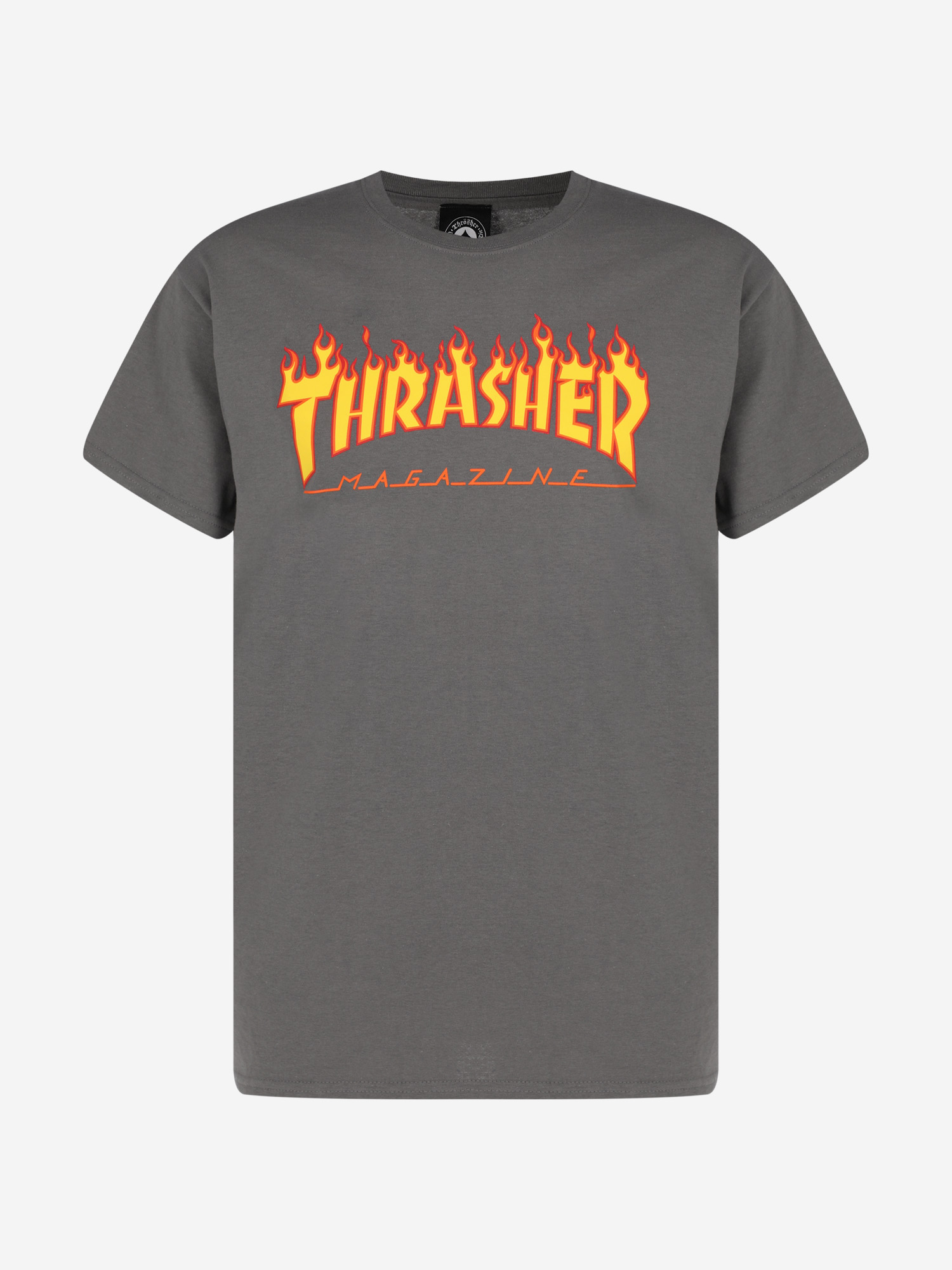 Футболка мужская Thrasher Flame Logo, Серый 311019TRR-CHARCOAL, размер RUS 50-52 - фото 4