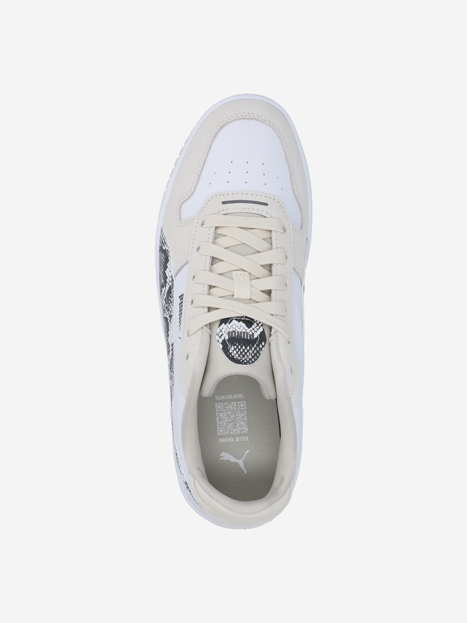 Кеды женские PUMA Carina Street Snake Chic, Бежевый 5