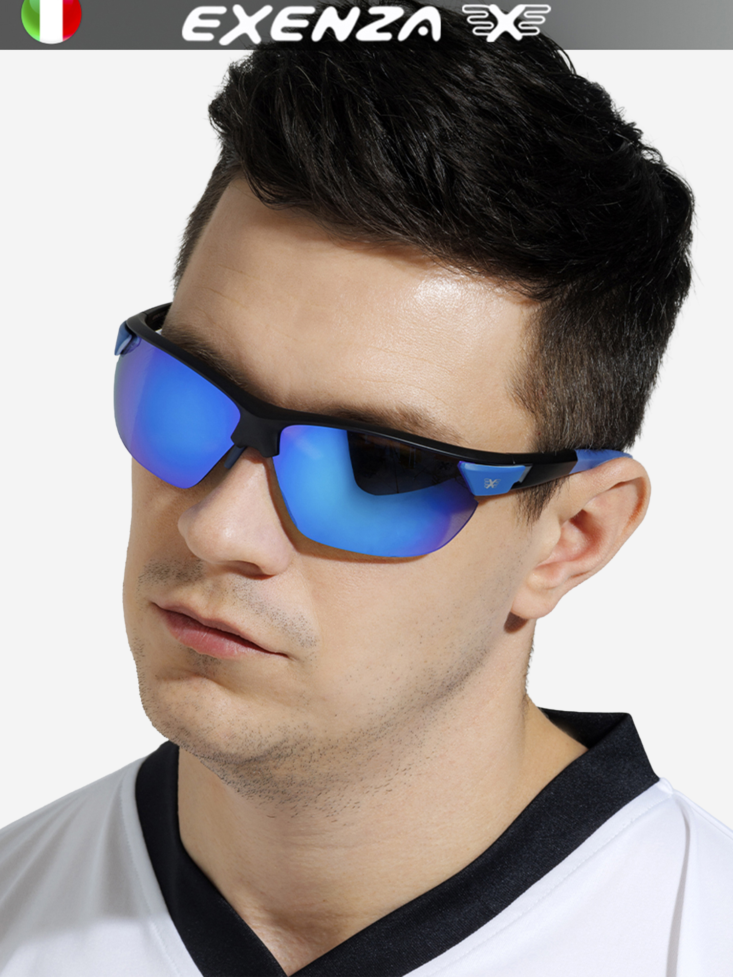 Изображение товара Солнцезащитные очки с сменными линзами и зеркальным напылением