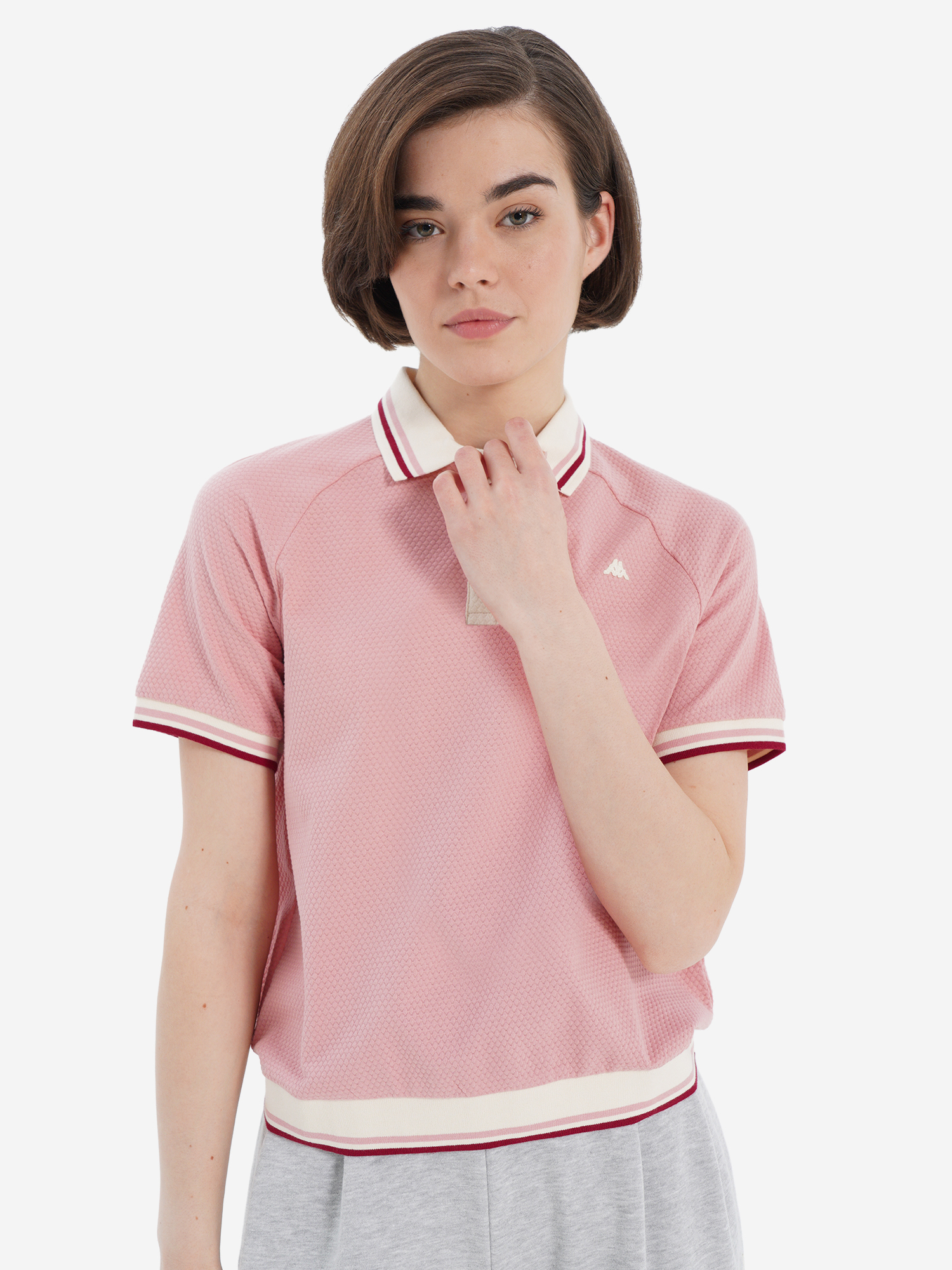 Поло Robe di Kappa, розовый, арт. 35523