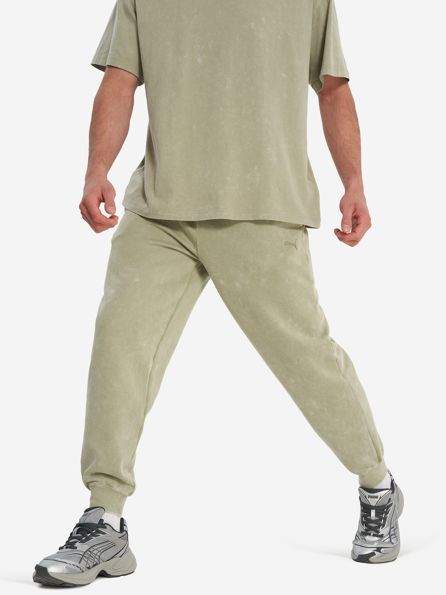 Брюки флисовые Puma Ess Elevated, зеленый, арт. 27792