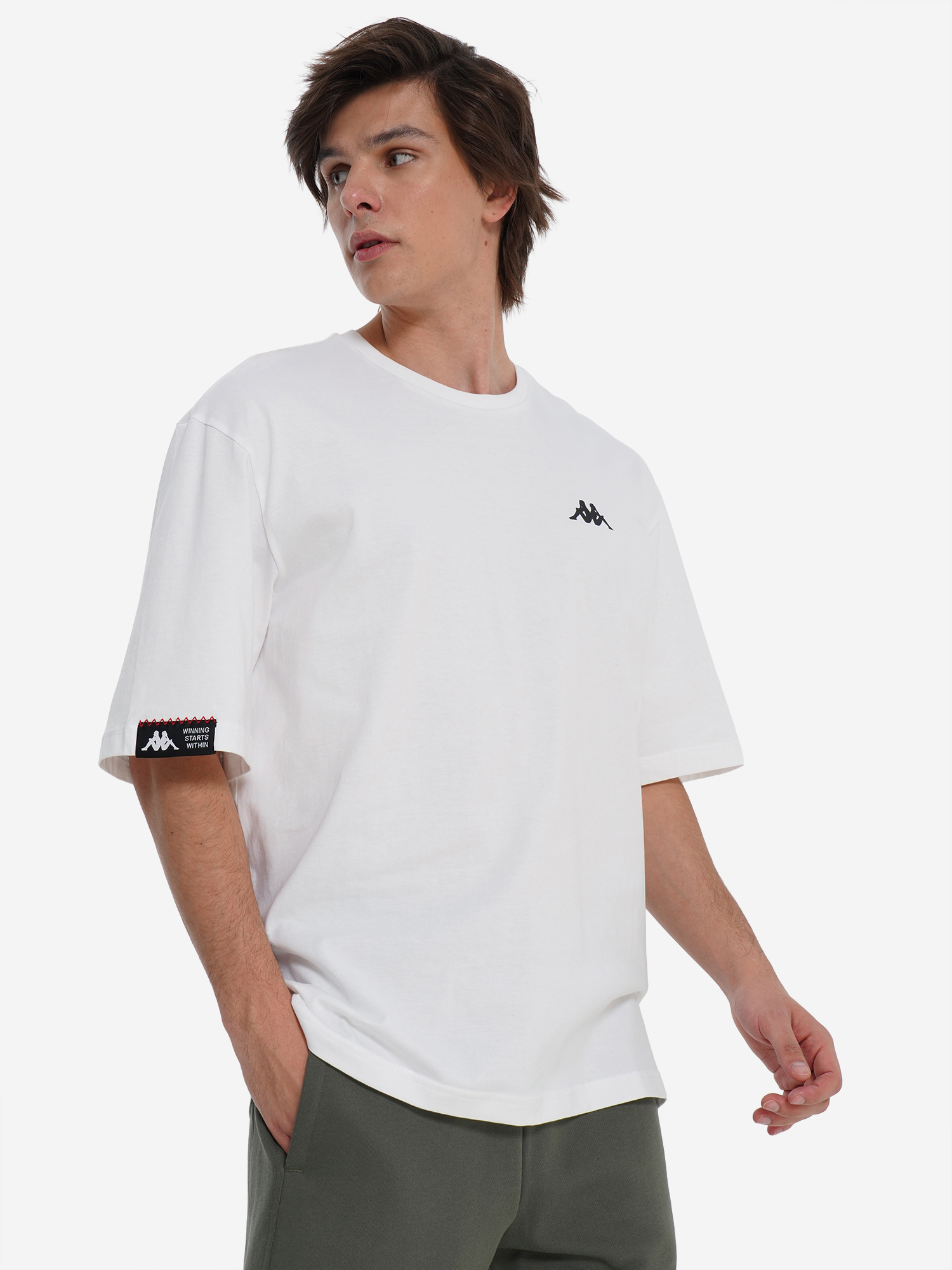 Футболка мужская Kappa, белый, арт. 141459KAP-00