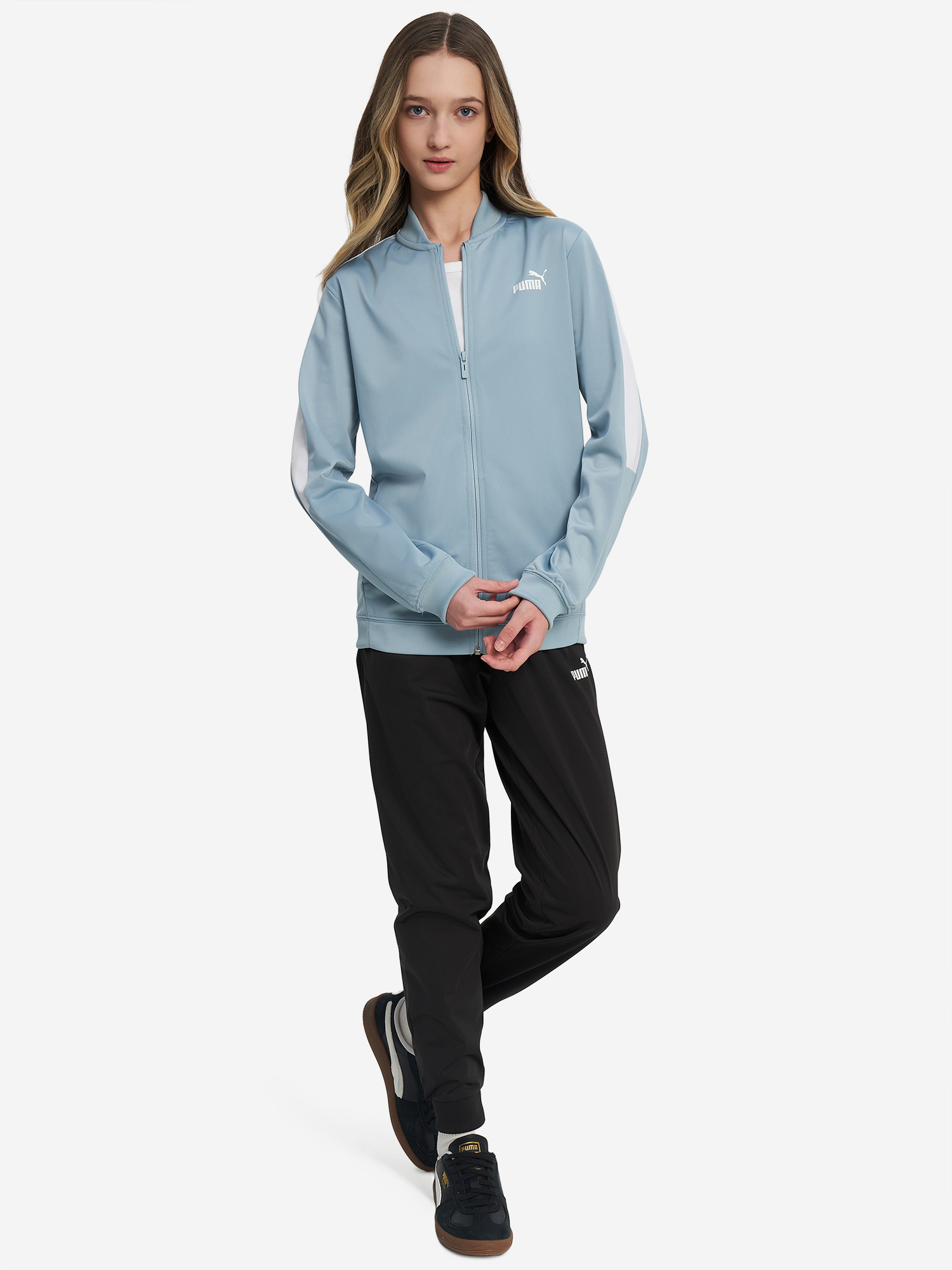 Изображение товара Детский спортивный костюм PUMA Poly G морской для девочек Лето