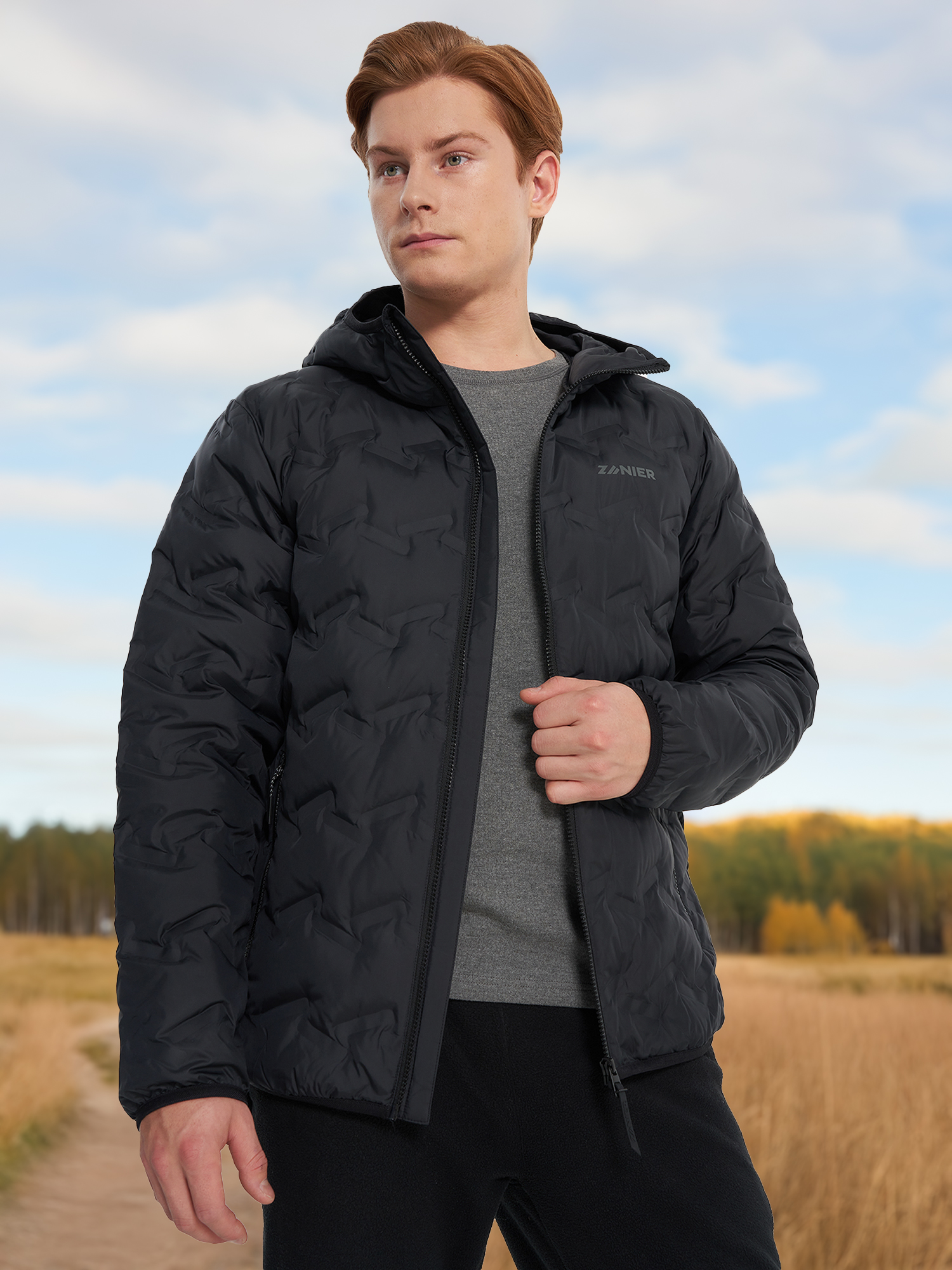 Пуховик мужской Zanier, черный, арт. 137466z08-b2