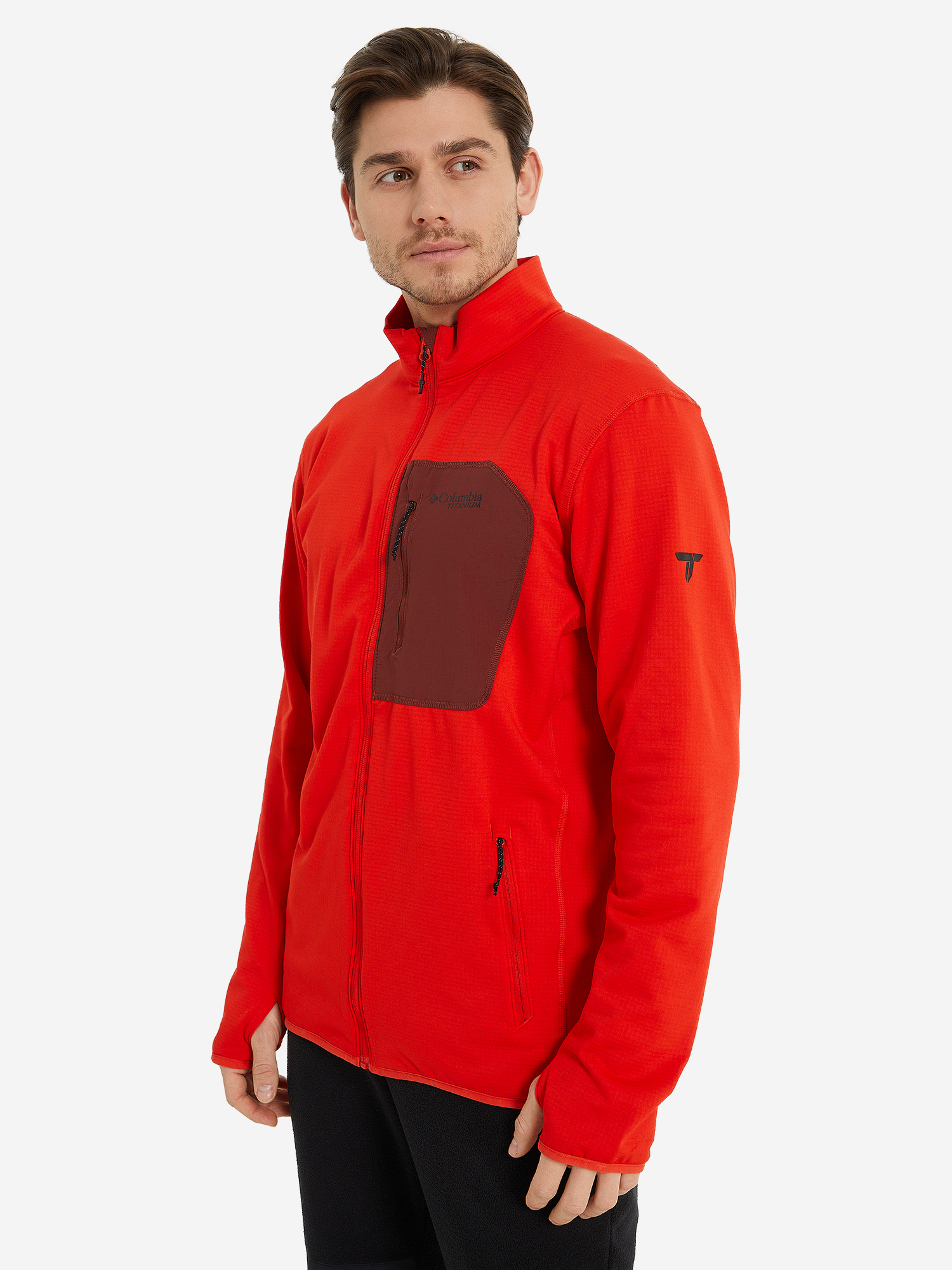 Джемпер флисовый Columbia Triple Canyon Grid Fleece Full Zip, Оранжевый 2072061CLB-839, размер 54 - фото 2