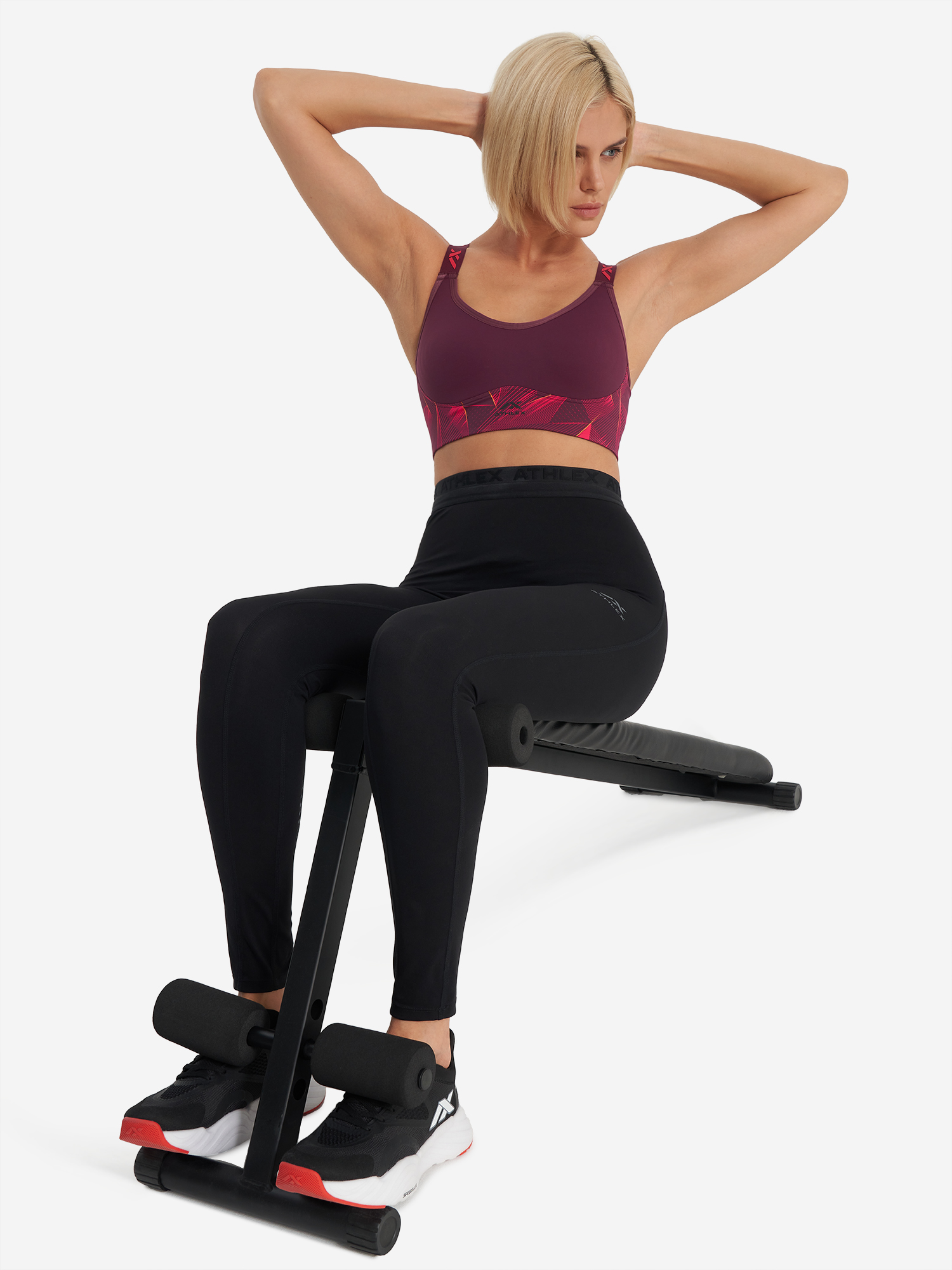 фото Топ бра спортивный athlex, красный