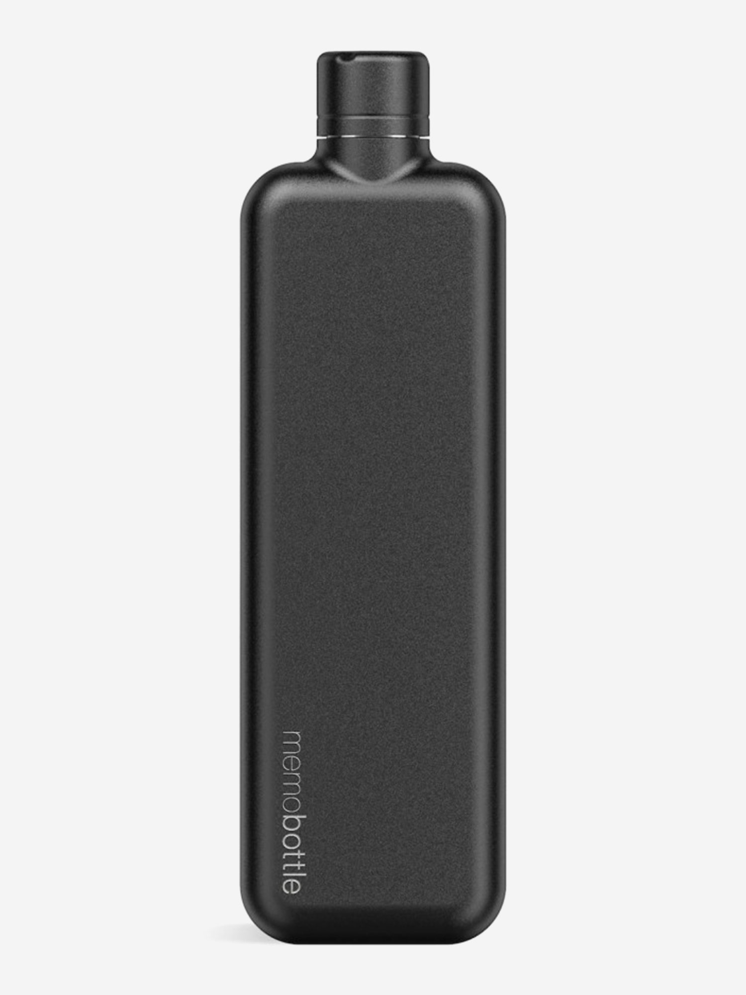 Изображение товара Бутылка из нержавеющей стали Memobottle SLIM черная для путешествий и спорта