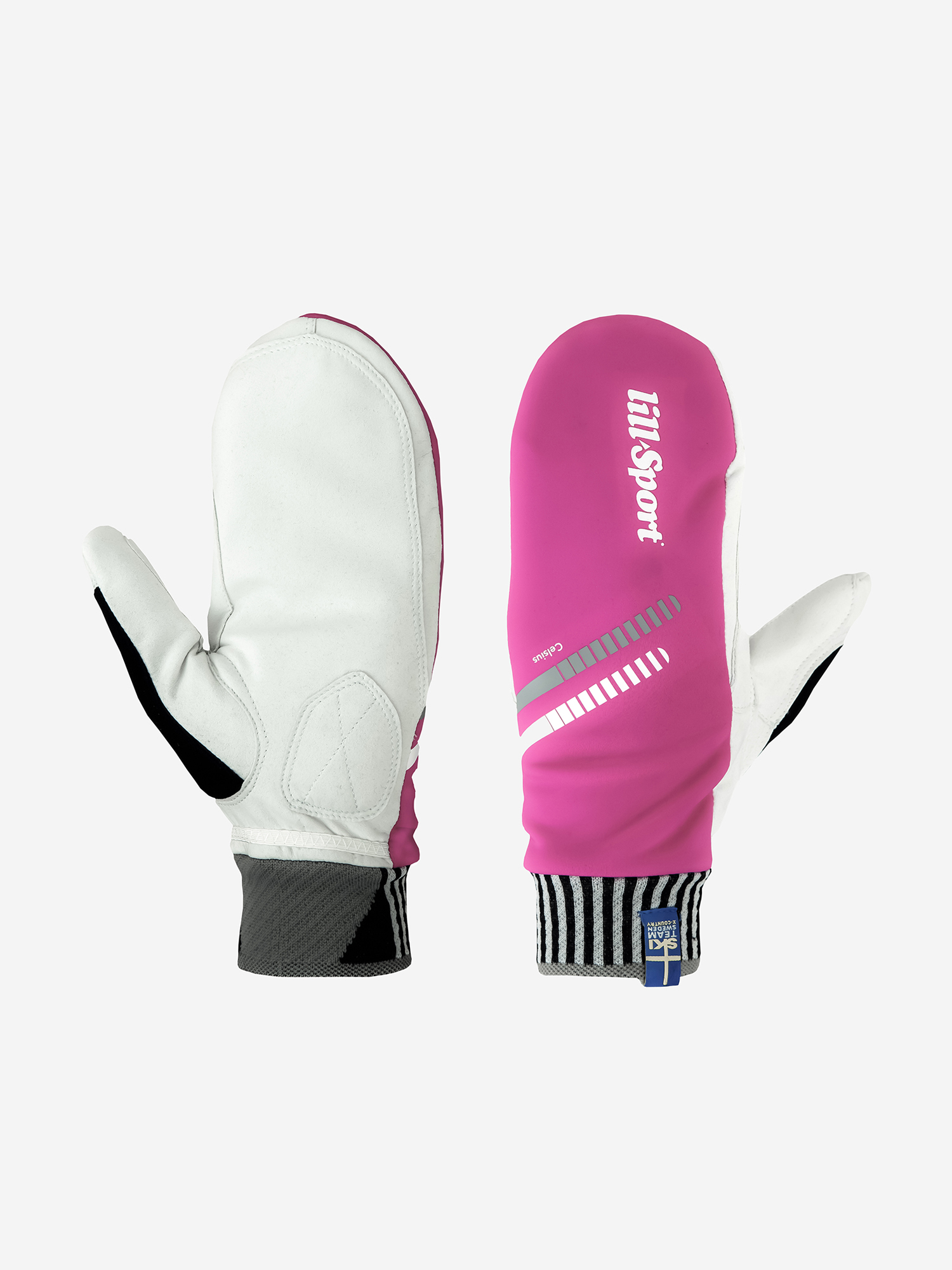 Гоночные рукавицы Lillsport, модель Celcius Race Mitt Pink, Розовый беговые лыжи tisa race cap universal jr n90121v