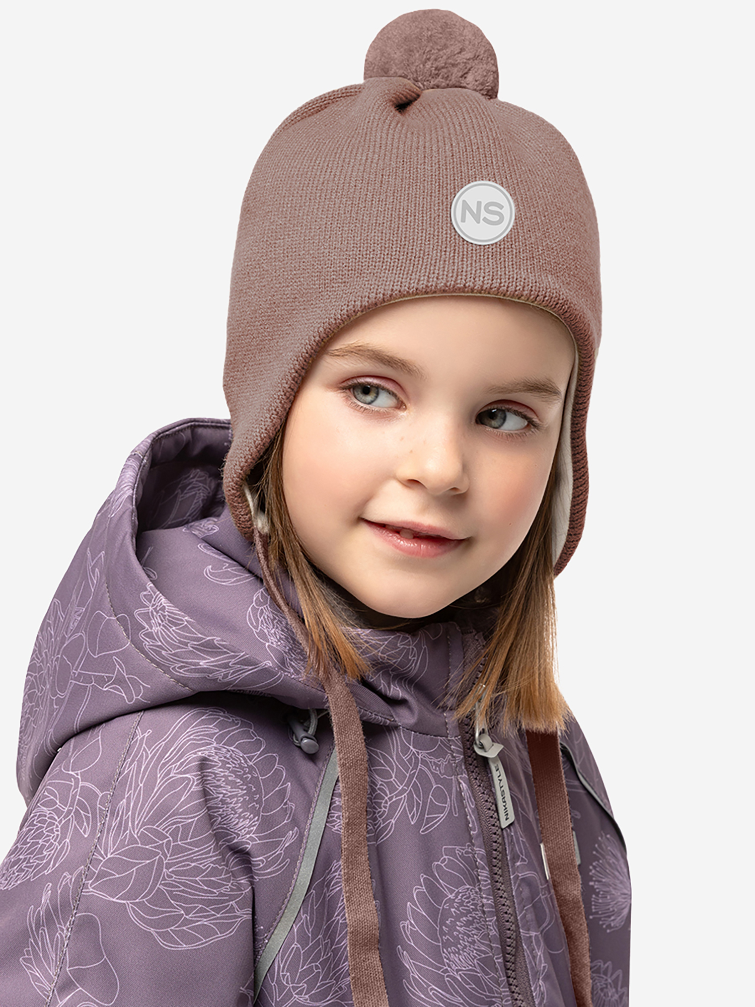 Изображение товара Детская шапка NIKASTYLE Какао для демисезона, мужская и женская, стильный аксессуар