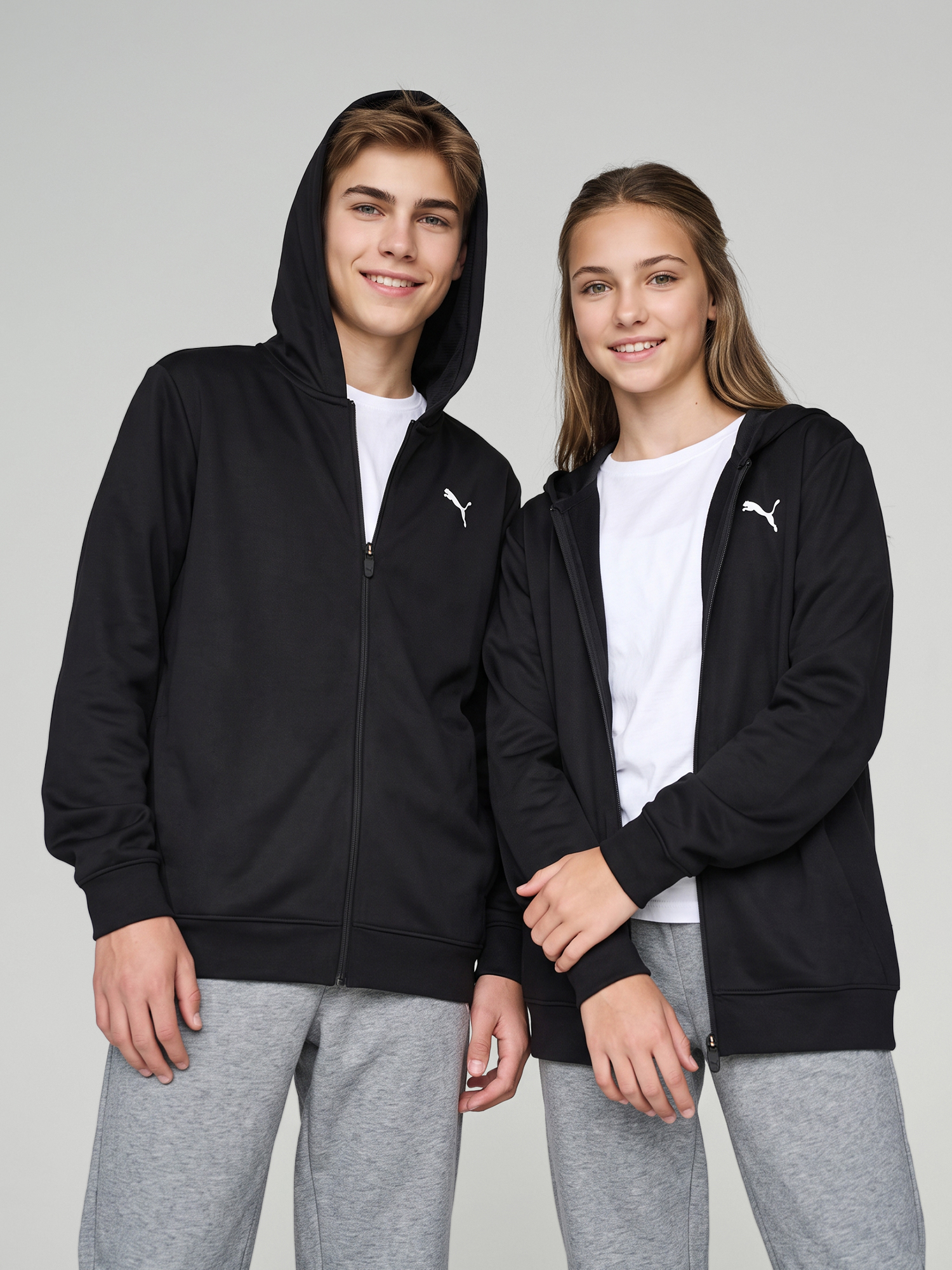 Толстовка детская PUMA Full Zip, Черный