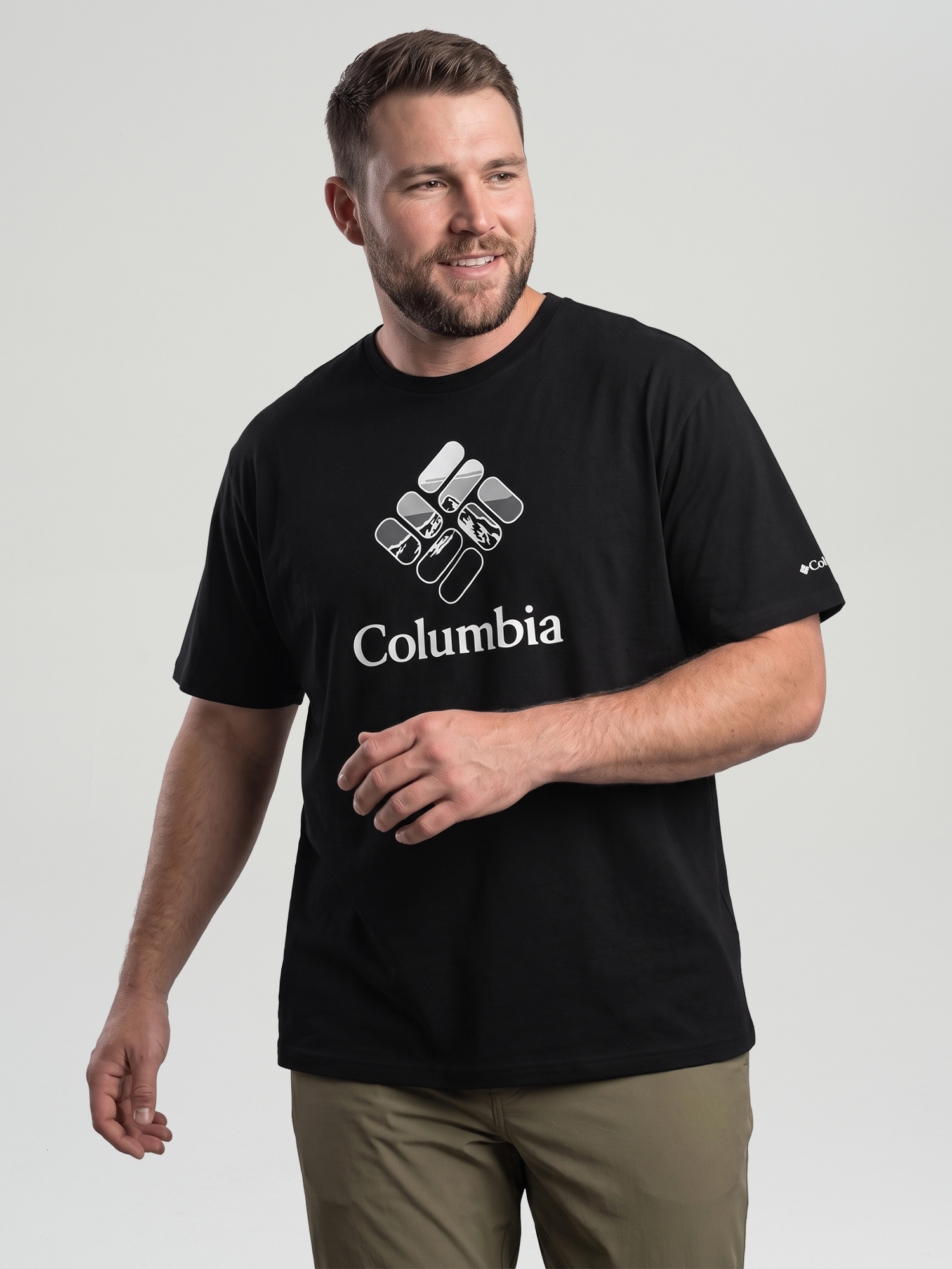 Изображение товара Футболка мужская Columbia CSC Seasonal Graphic Tee, Plus Size, Черный Изображение товара Футболка мужская Columbia CSC Seasonal Graphic Tee, Plus Size, Черный