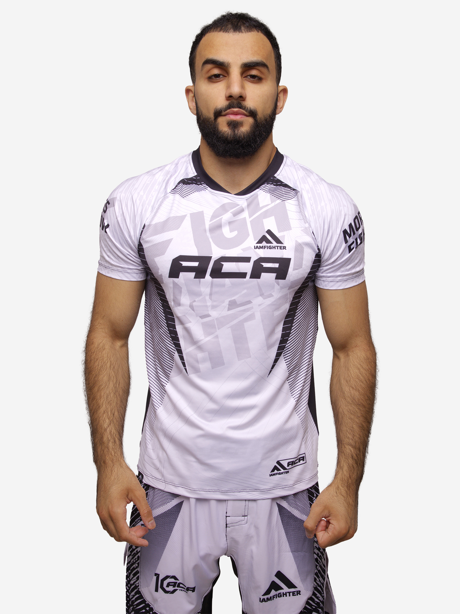 Вся форма Футболка для единоборств IAMFIGHTER ACA, Белый