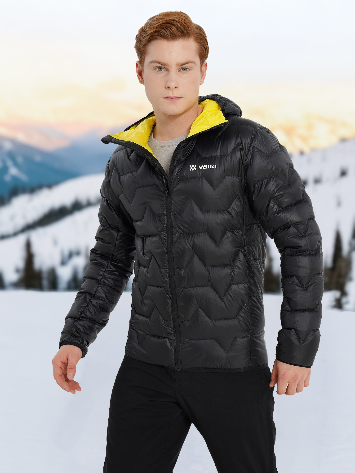 Пуховик Volkl, черный, арт. 138815vlkl-bo