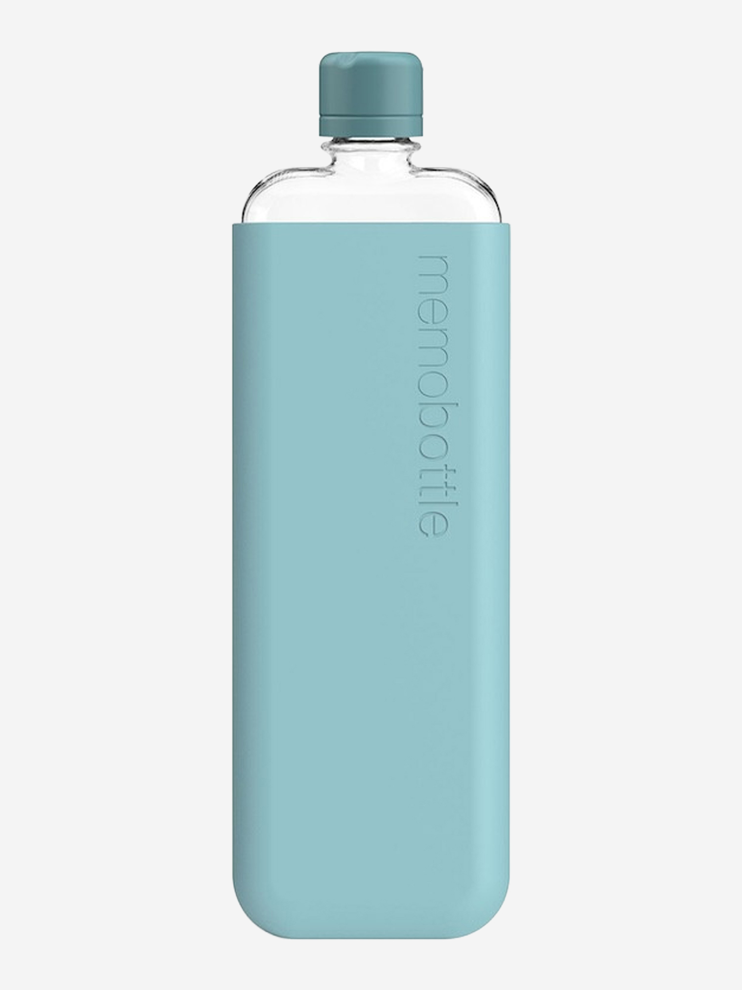 Изображение товара Бутылка с силиконовым чехлом Memobottle Slim, Sea Mist, Голубой