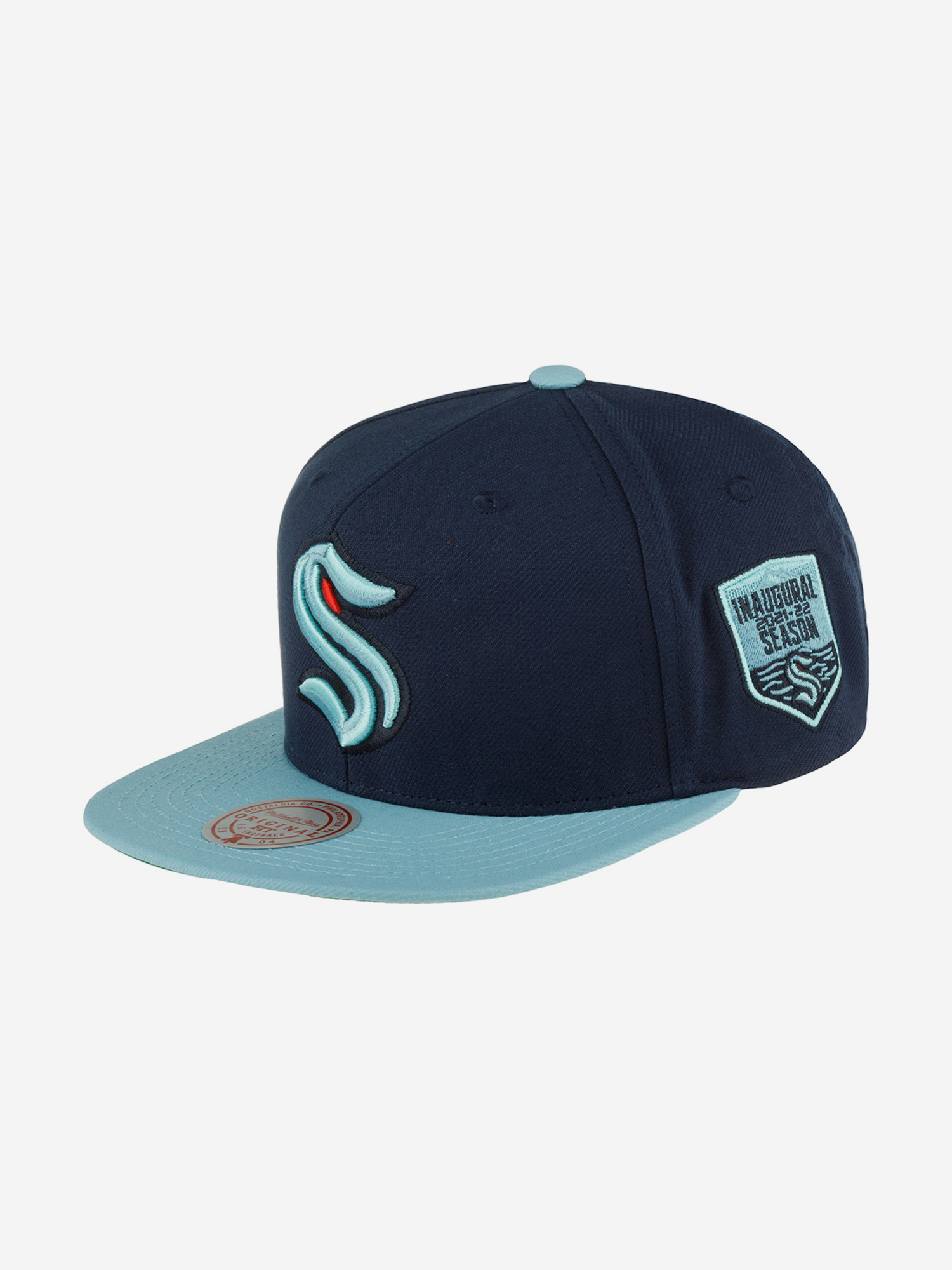 

Бейсболка с прямым козырьком MITCHELL NESS 6HSSLR22462-SKRNAVY Seattle Kraken NHL (синий), Синий