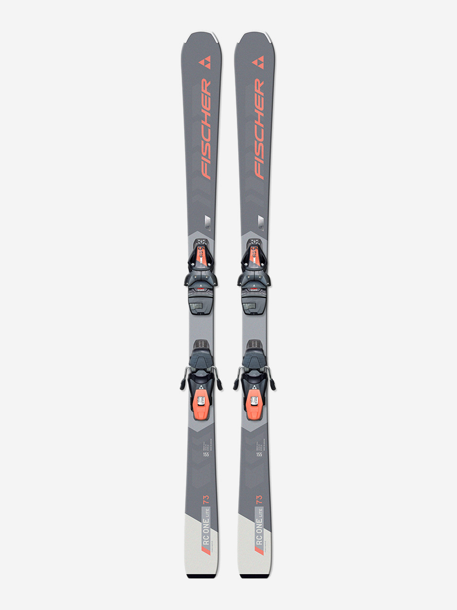 

Горные лыжи с креплениями Fischer RC One LITE 73 SLR + RS 9 SLR 23/24, Серый