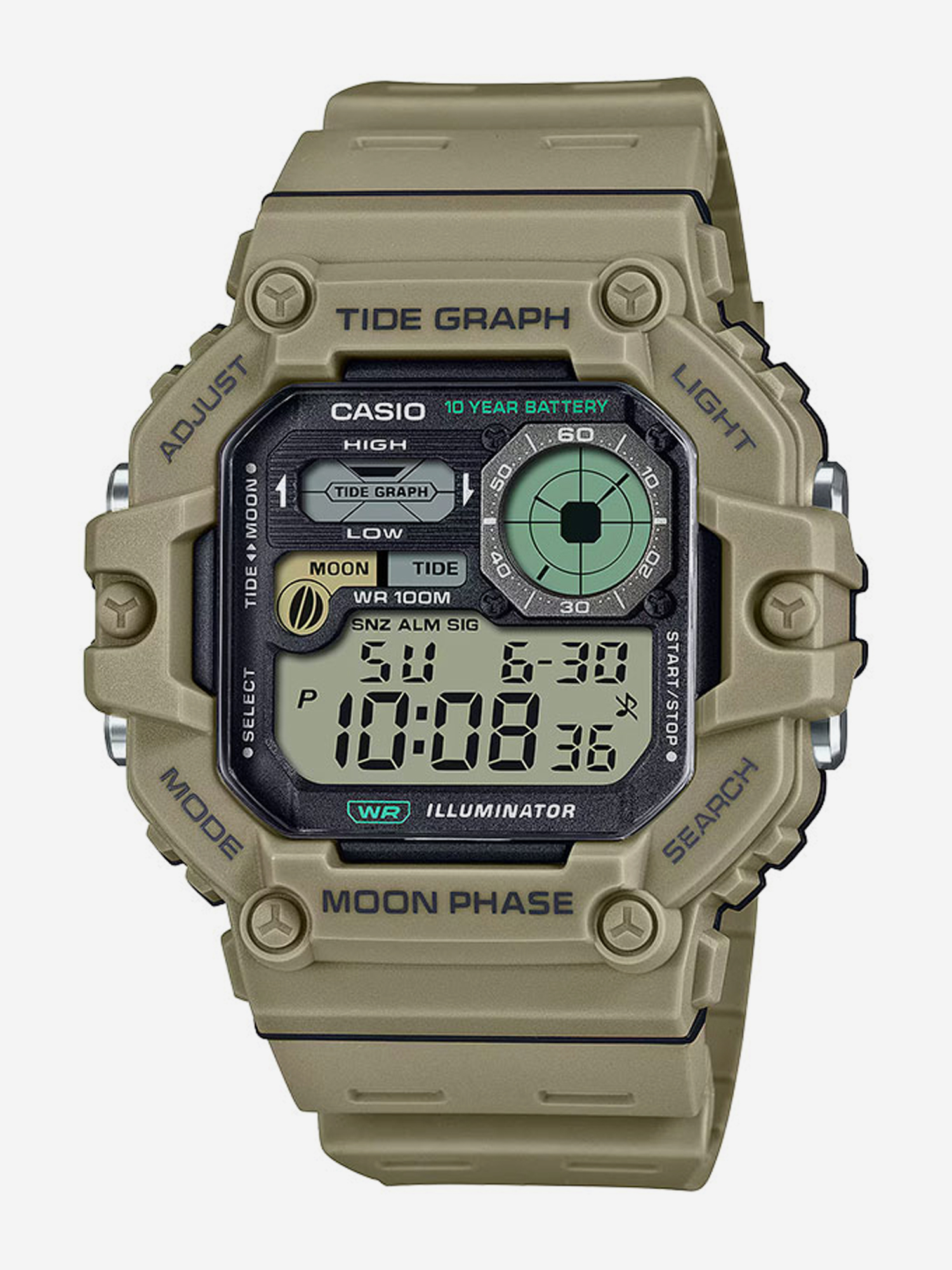 

Наручные часы Casio Collection WS-1700H-5A, Коричневый